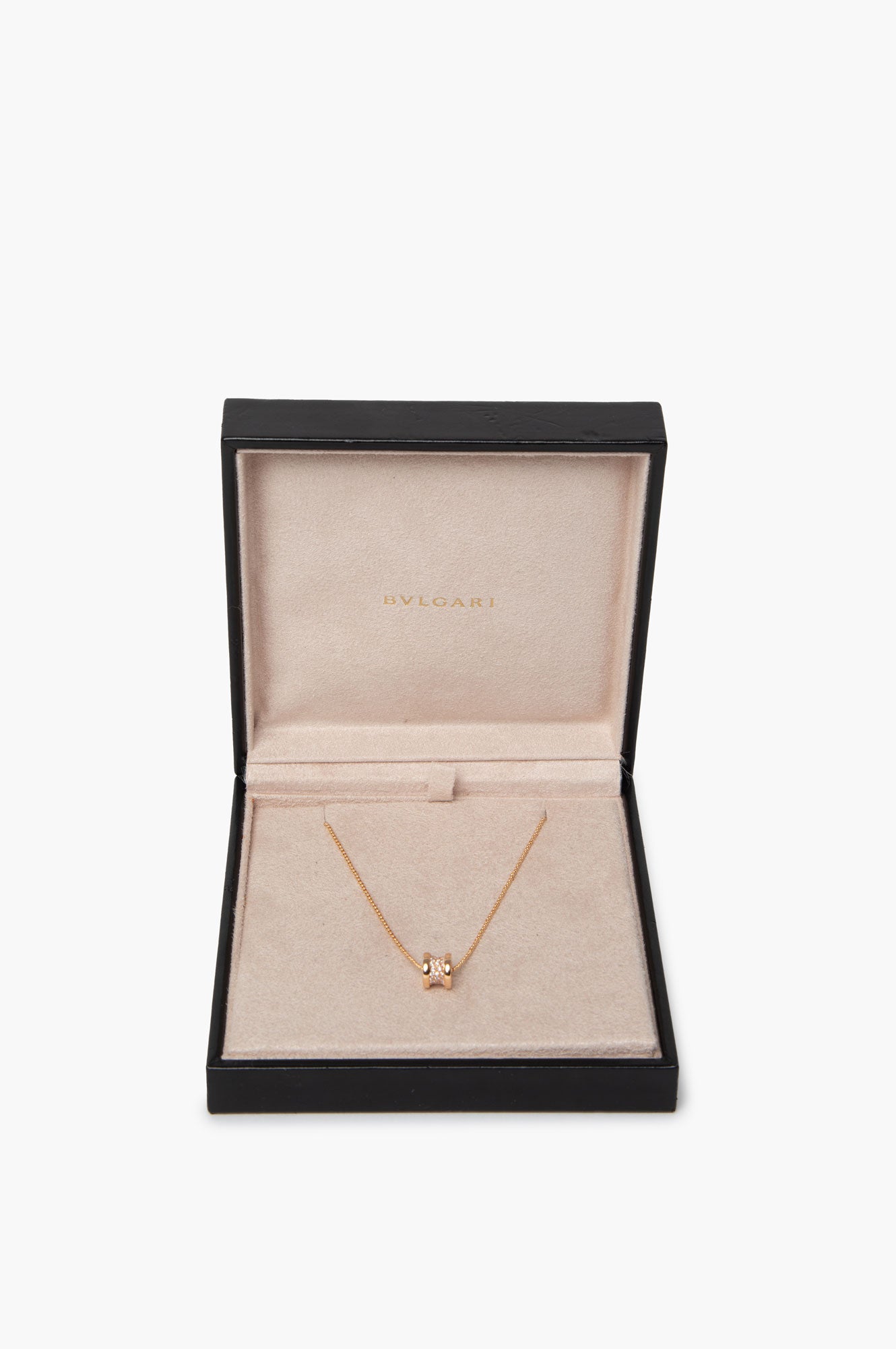 Bvlgari 18K Yellow Gold B.Zero1 Diamond Necklace