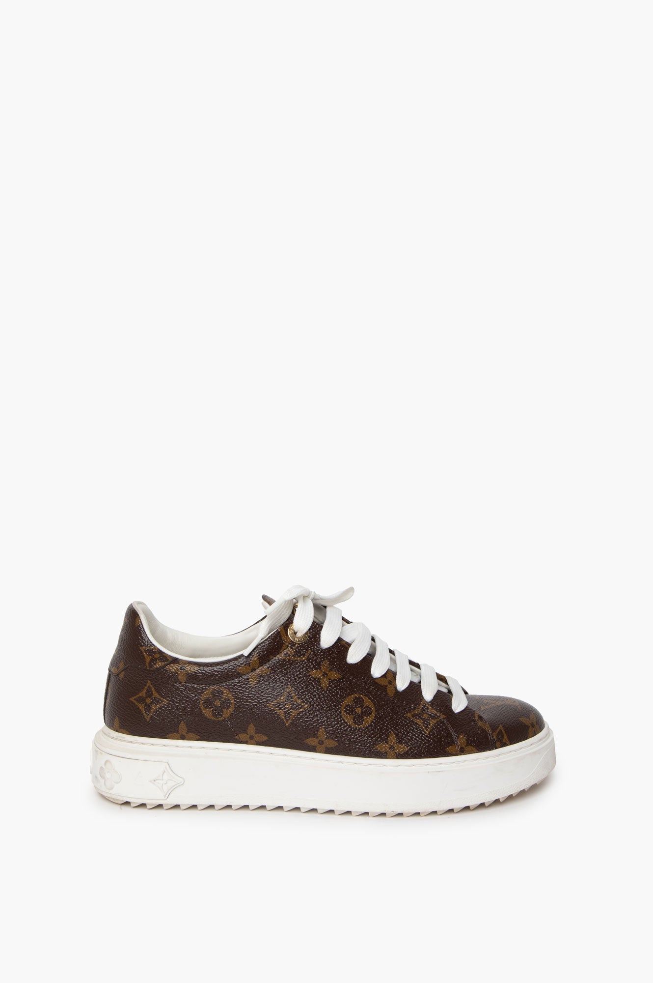 Louis Vuitton Brown Monogram Time Out Sneaker Size 39