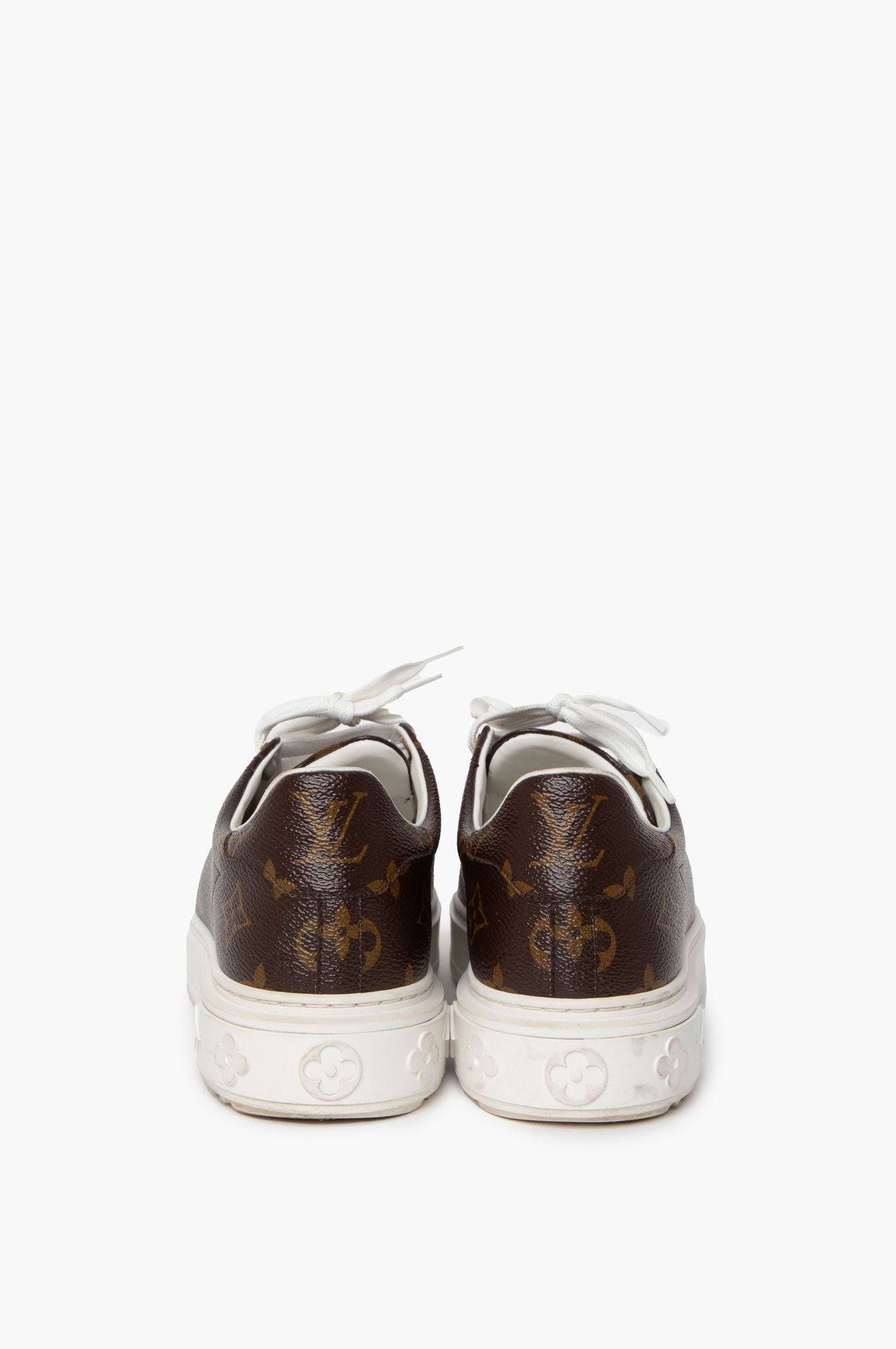 Louis Vuitton Brown Monogram Time Out Sneaker Size 39