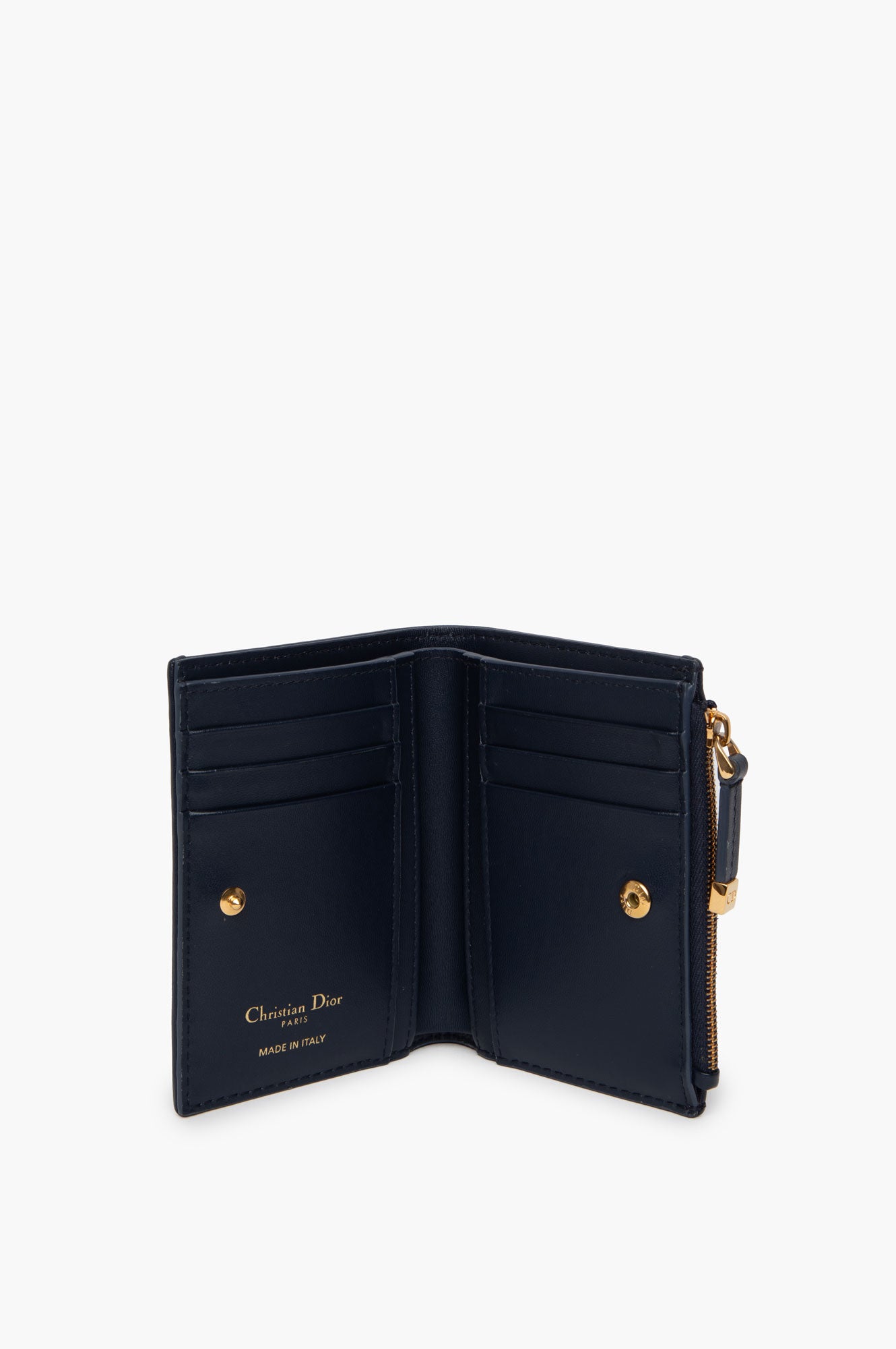 Christian Dior Blue Montaigne Dahila Wallet