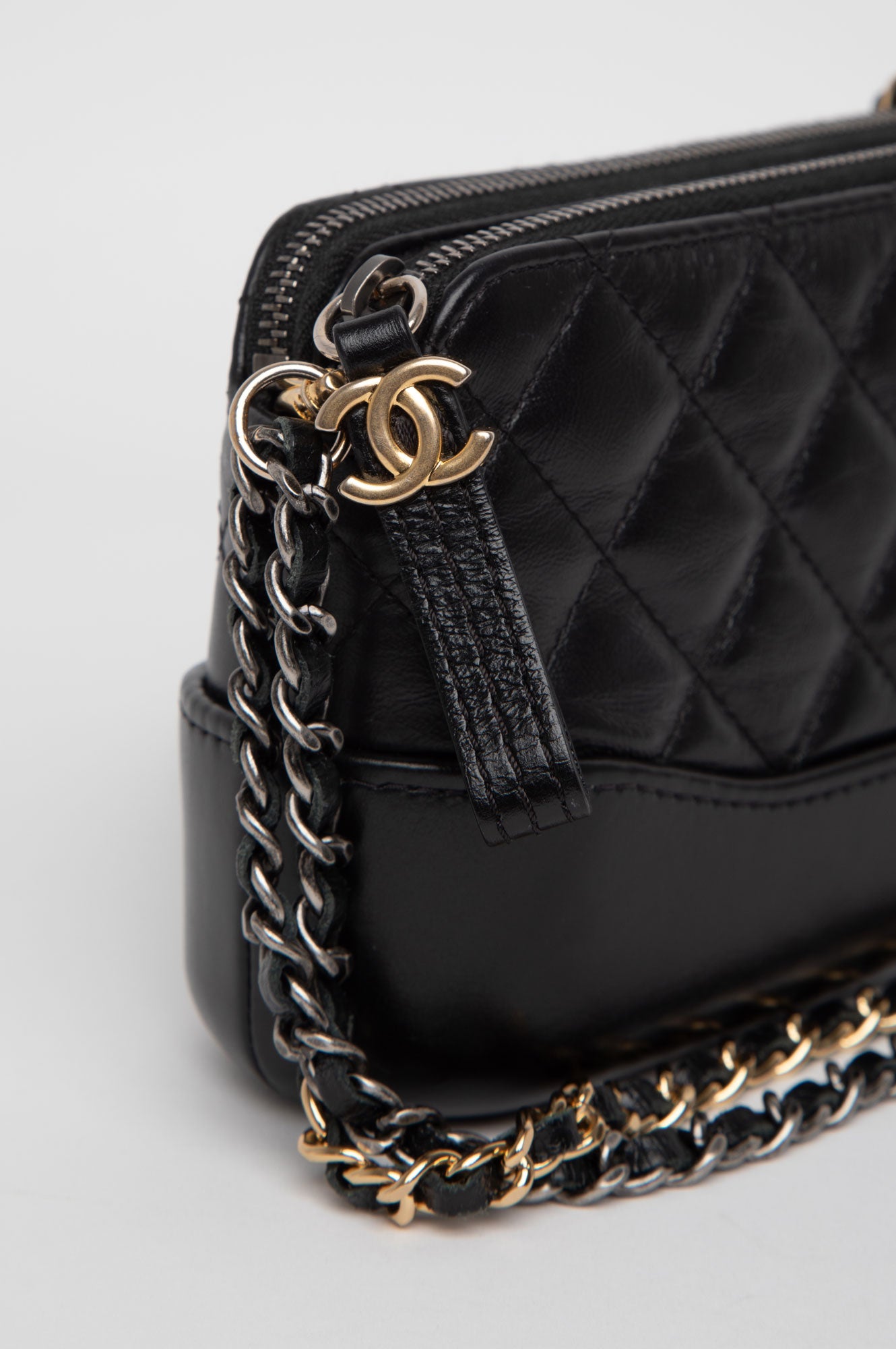Chanel Black Mini Gabrielle Wallet on Chain