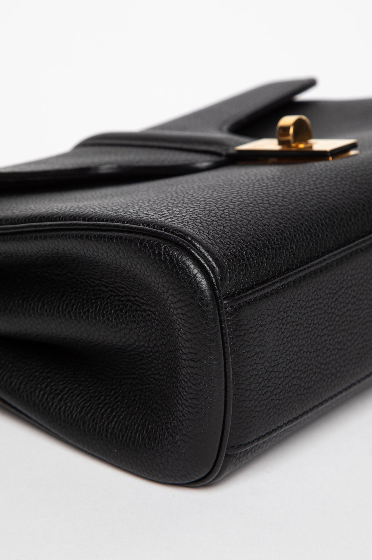 Celine Black Grained Leather Teen Soft 16 Bag