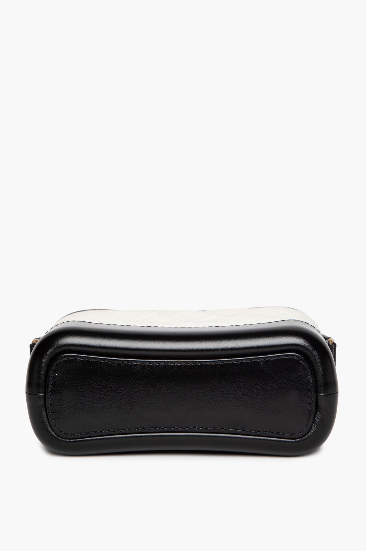 Chanel Black & White Aged Calfskin Small Gabrielle Bag