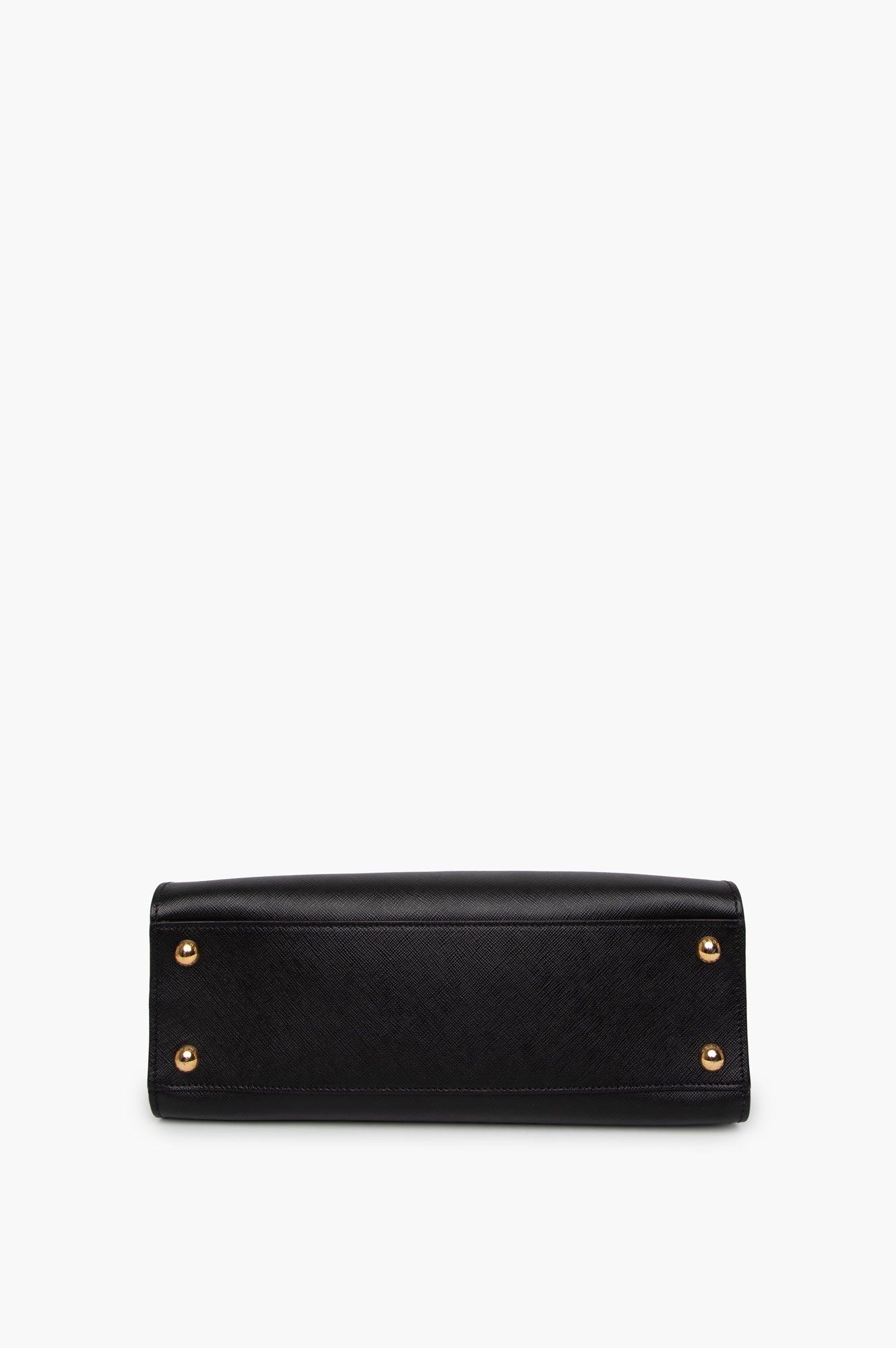 Prada Black Saffiano Structured Tote Bag