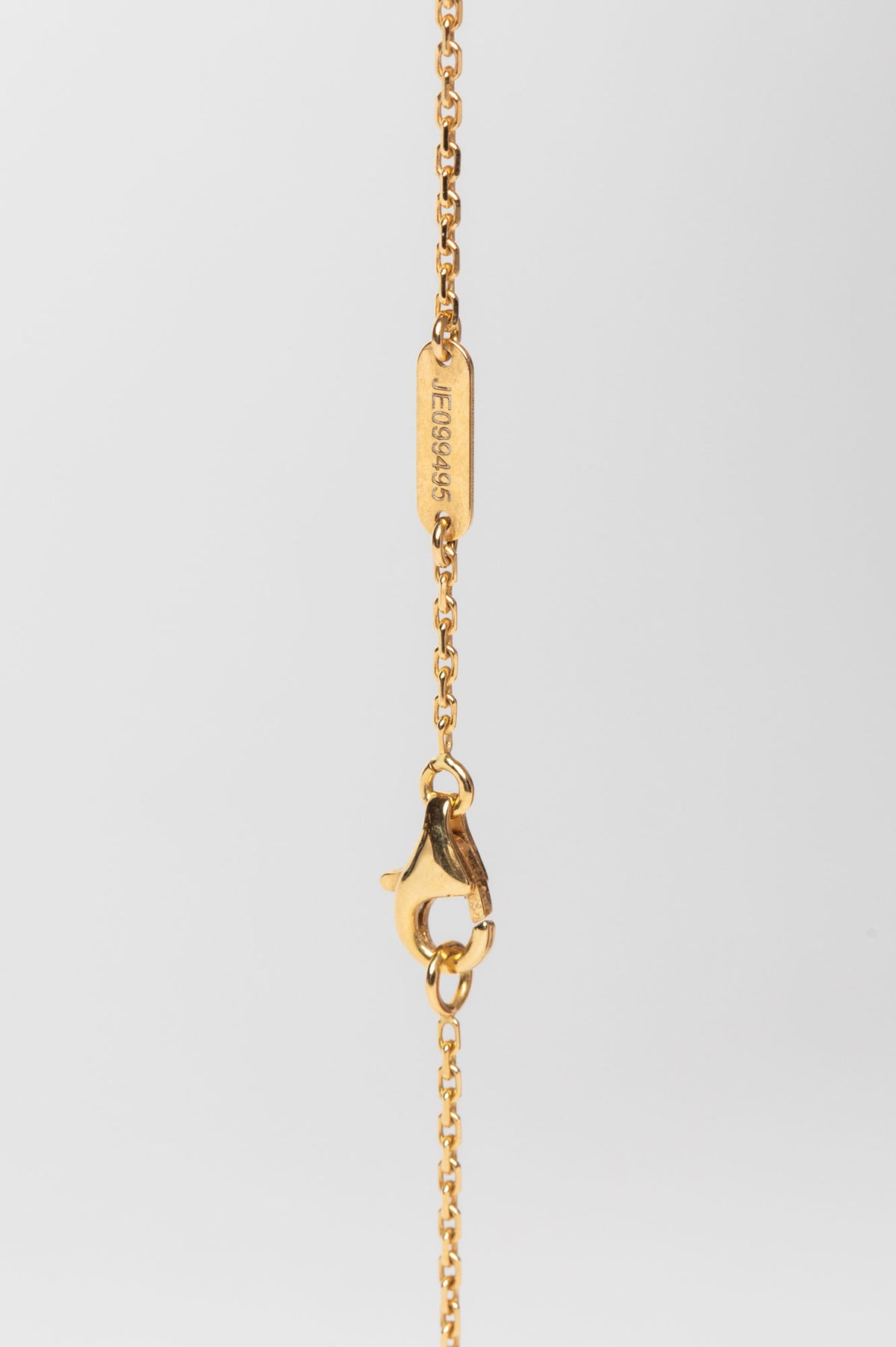 Van Cleef & Arpels 18k Gold Onyx Alhambra Necklace