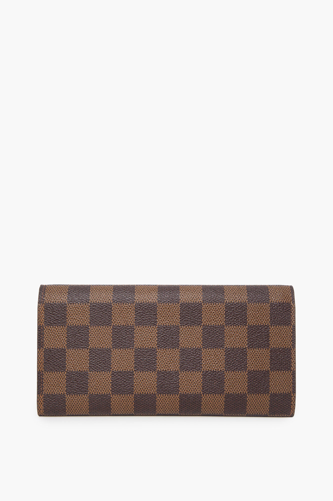 Louis Vuitton Damier Ebene Red Snap Wallet