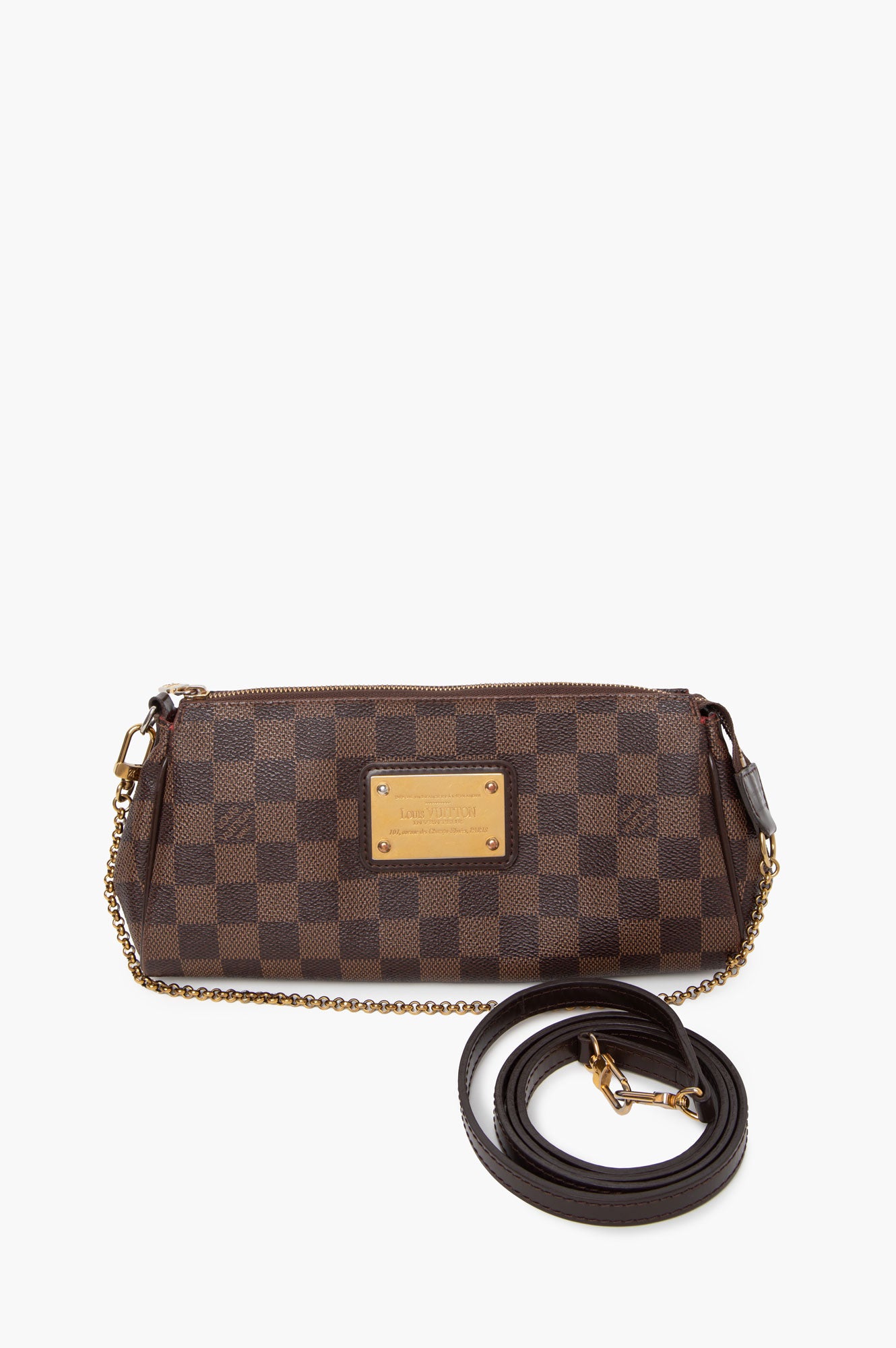 Louis Vuitton Brown Damier Ebene Eva Crossbody Bag