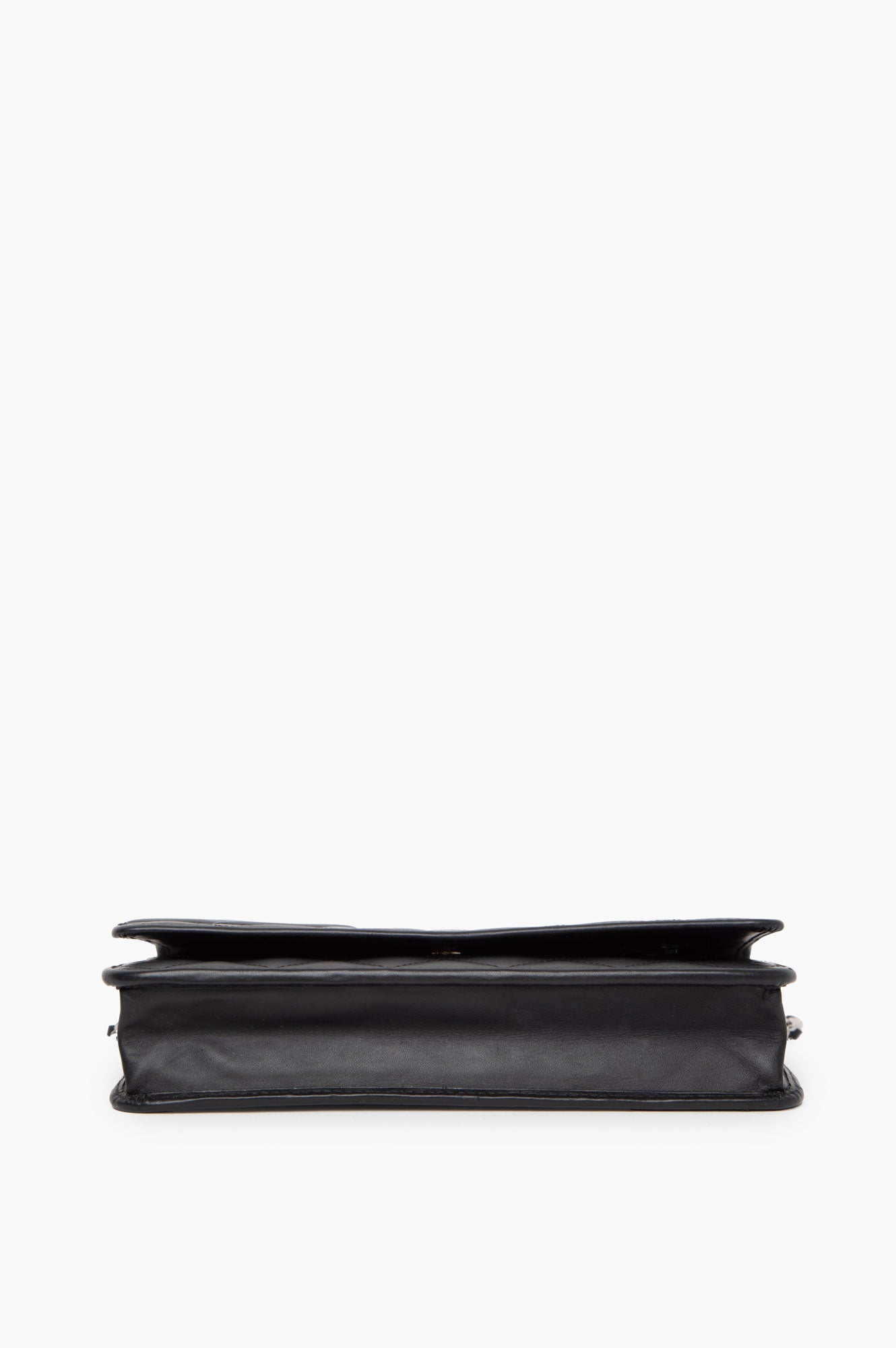 Chanel Black Cambon Line Calfskin Wallet On Chain