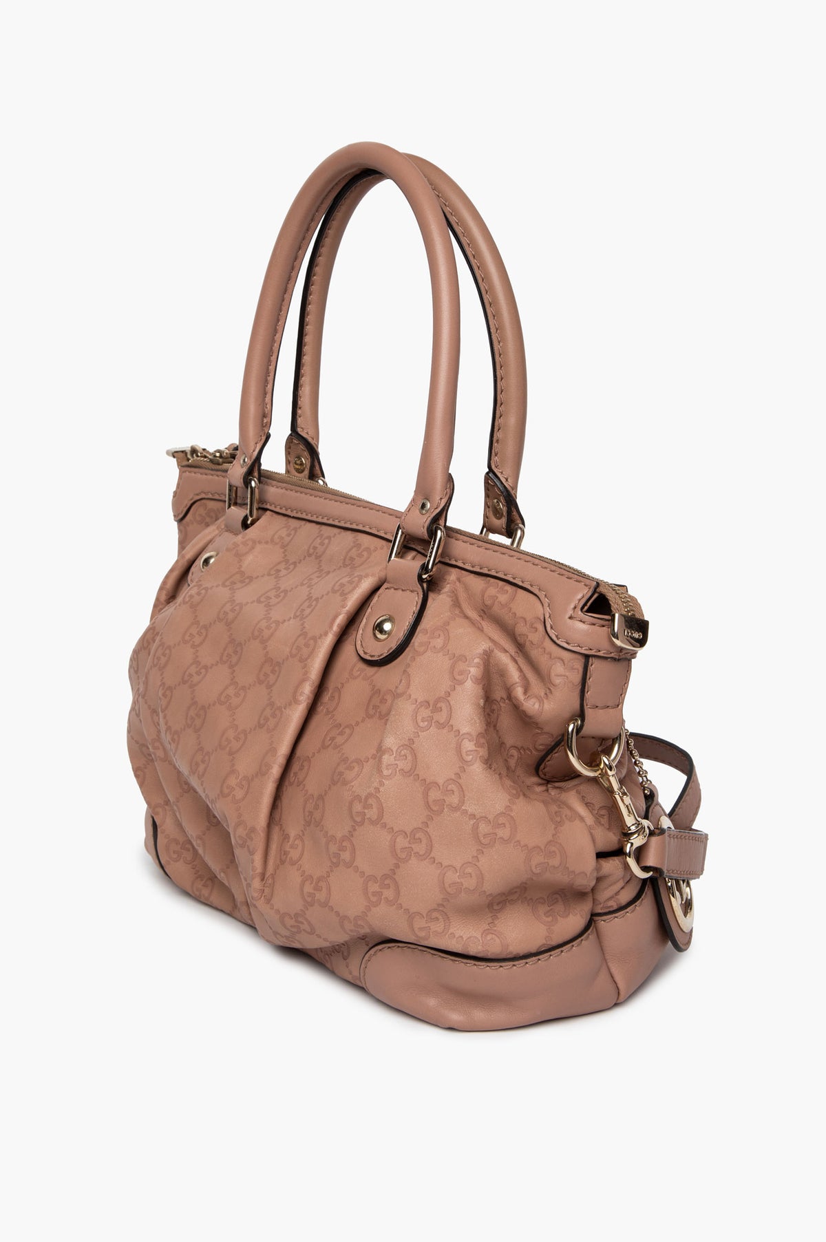 Gucci Pink Guccissima Monogram Leather Sukey Bag