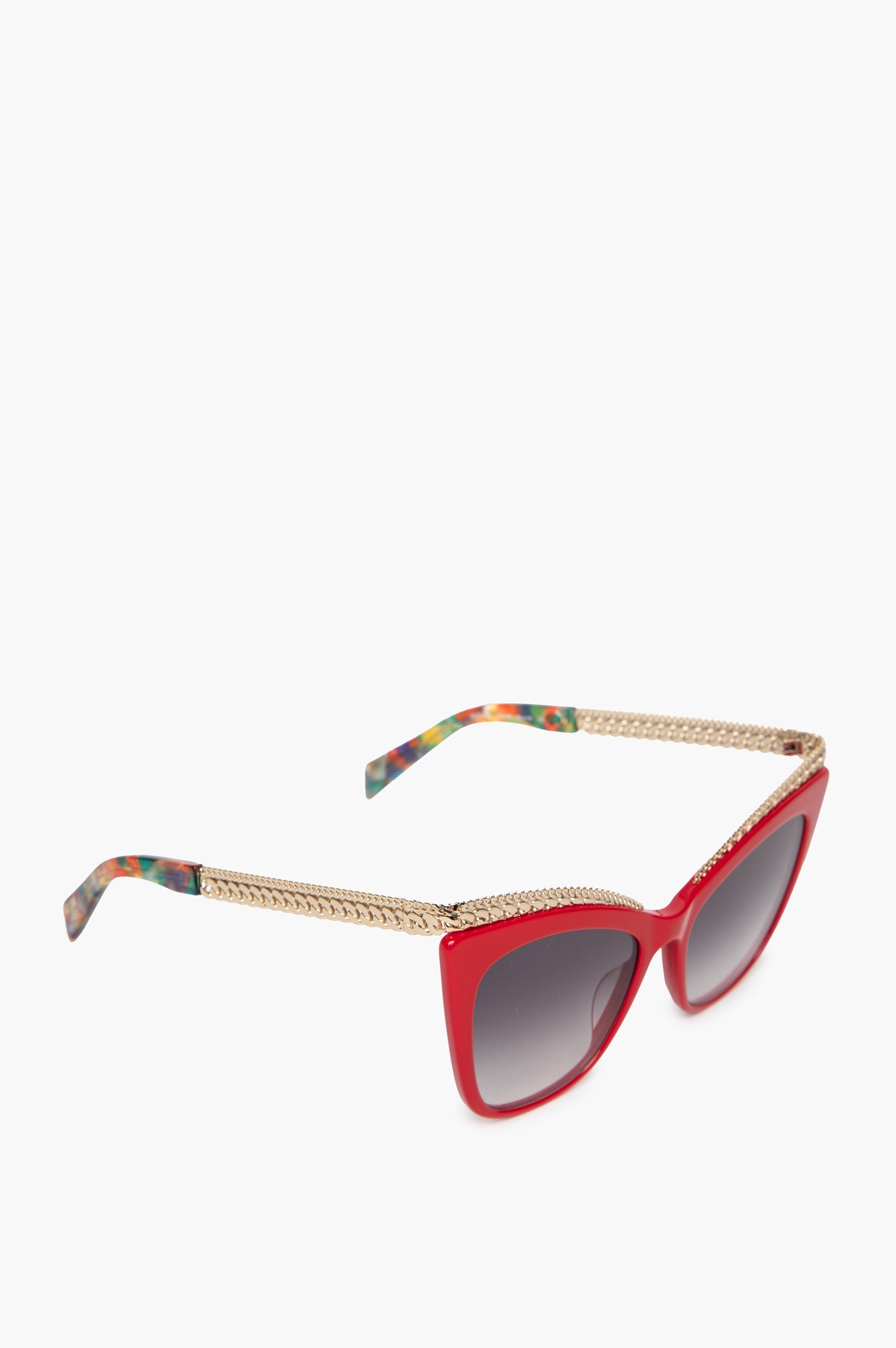 Moschino Red/Gold Chain Cat Eye MOS009/S C9A Sunglasses