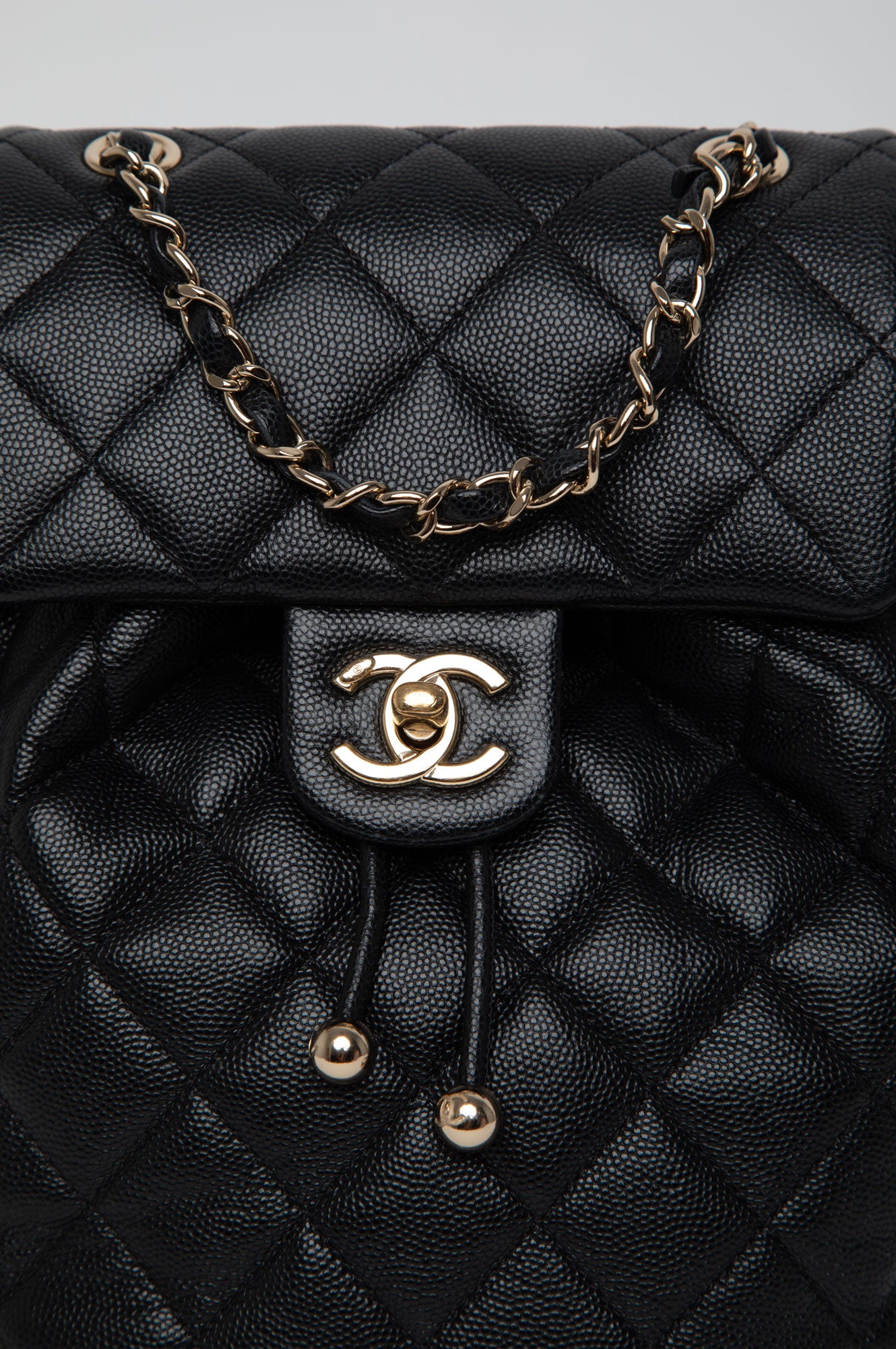 Chanel Black Caviar Mini Urban Spirit Backpack
