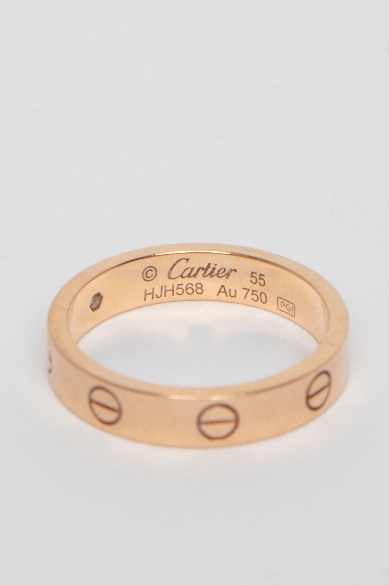 Cartier Love Ring With 1 Diamond Size 55