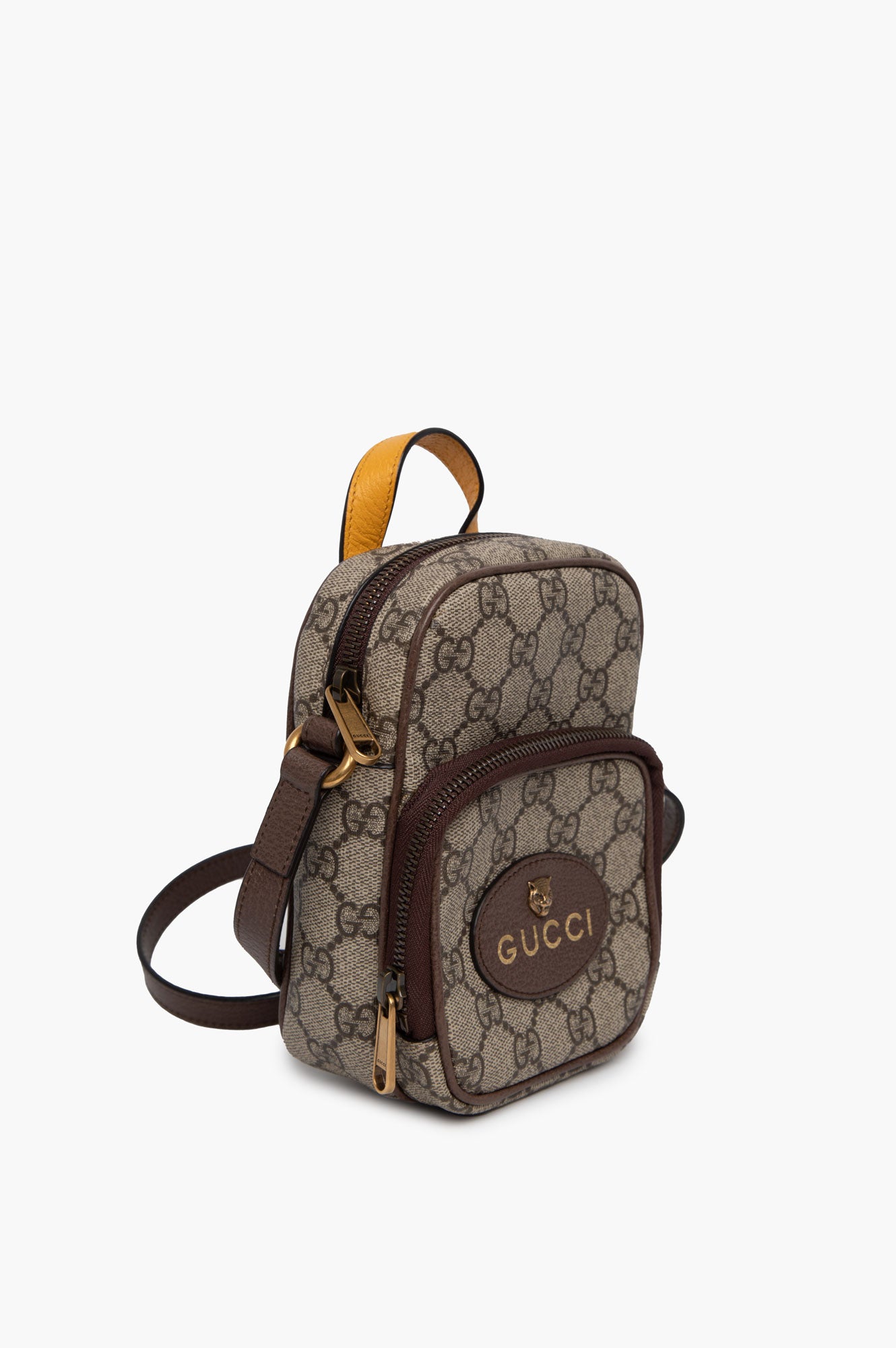 Gucci Brown Neo Vintage GG Supreme Crossbody Bag