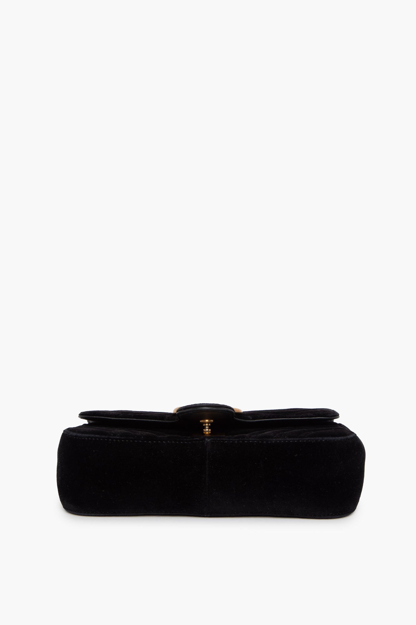 Gucci Black GG Marmont Mini Velvet Bag