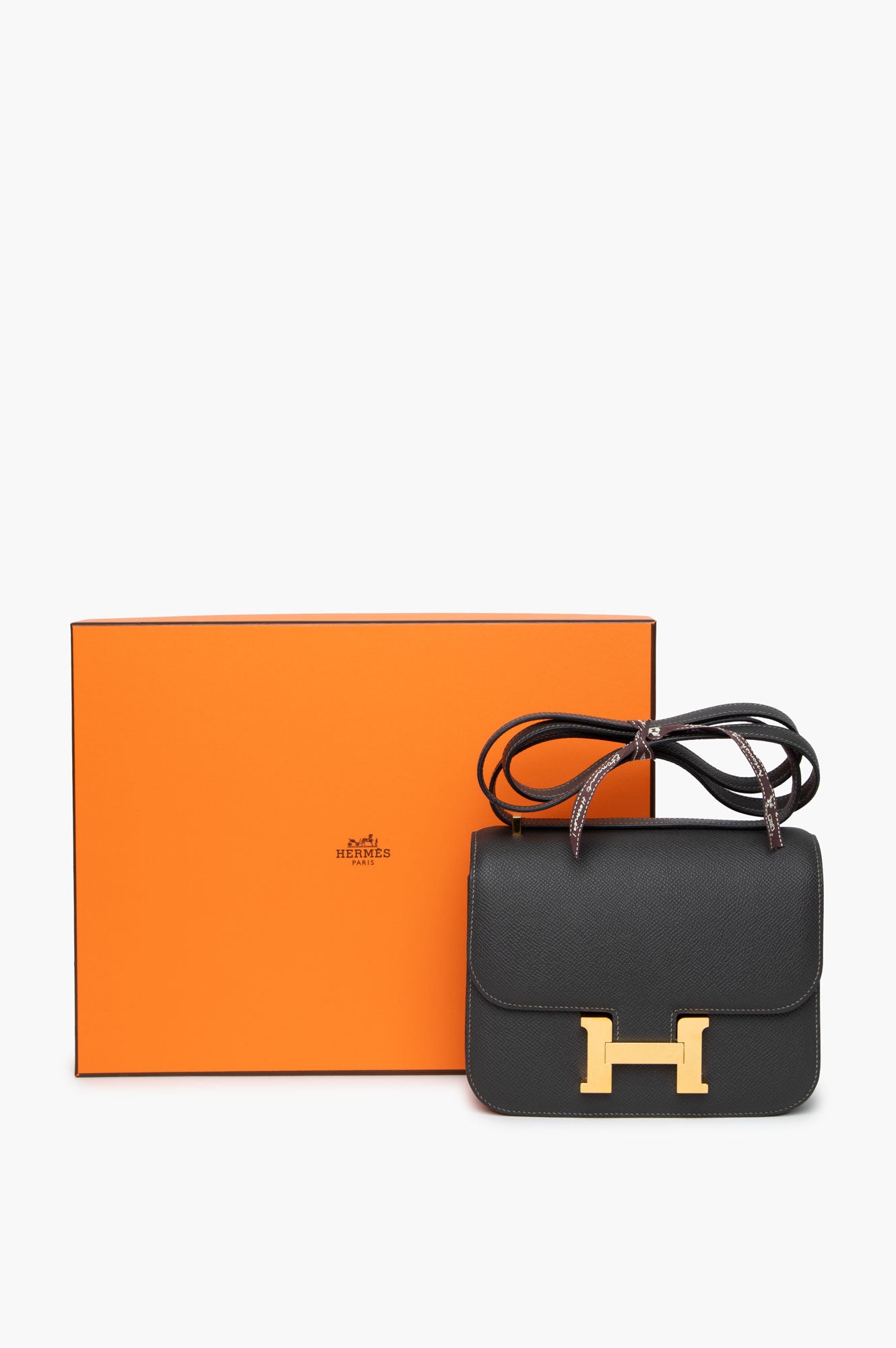 Hermès Constance 18 Graphite Epsom Leather with Gold Hardware