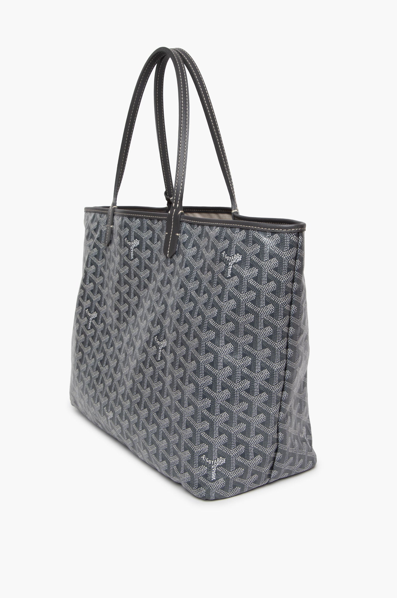 Goyard Grey Goyardine St. Louis MM With Pouch
