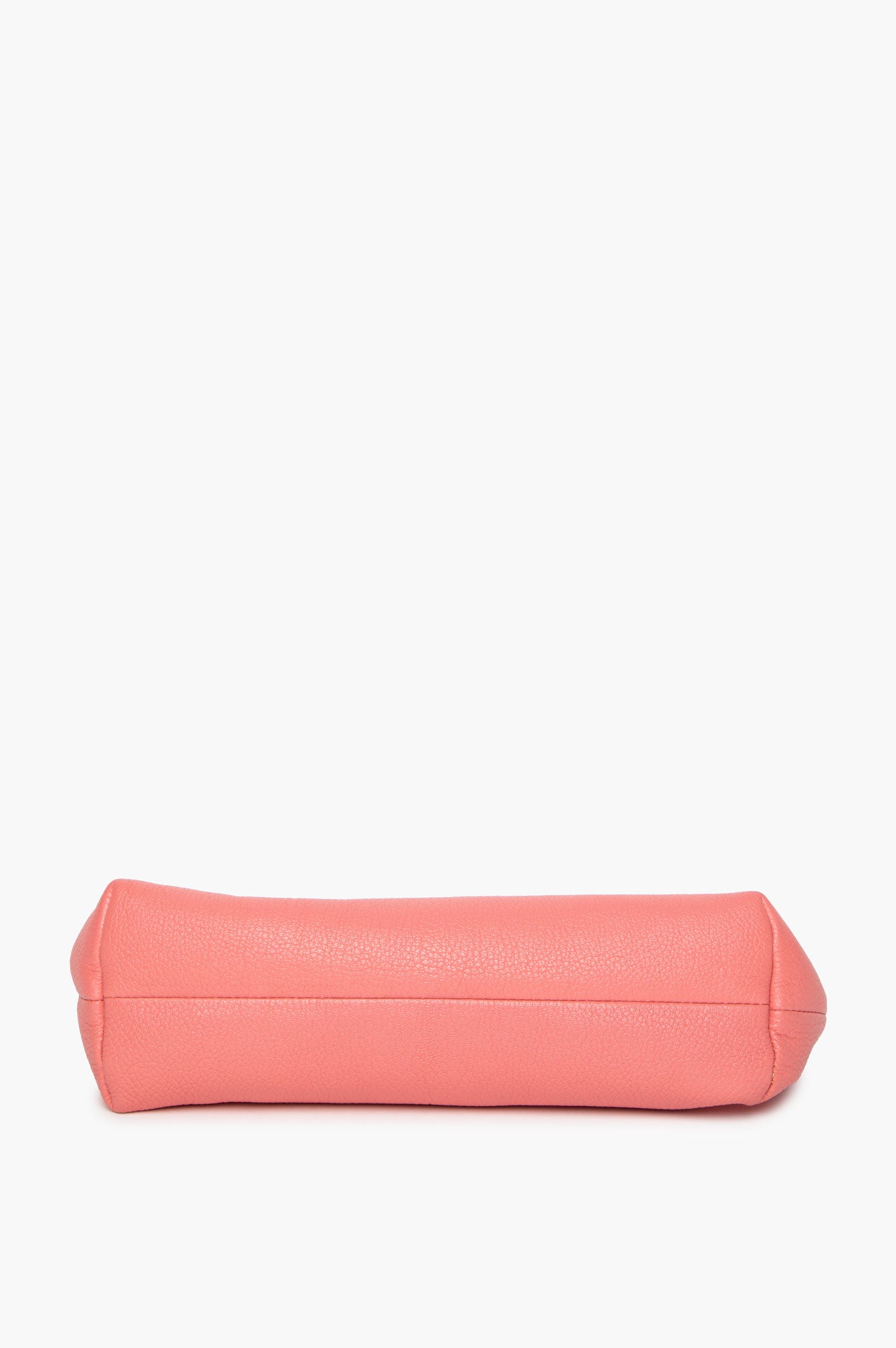 Burberry Coral Pink Leather Pin Clutch