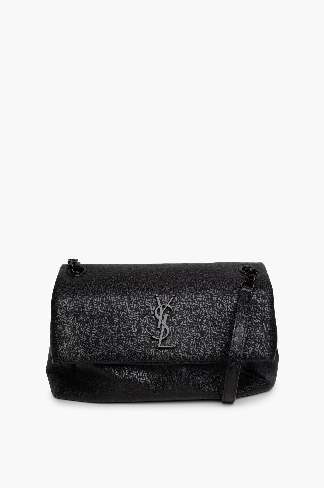 Saint Laurent All Black Medium Leather West Hollywood Bag