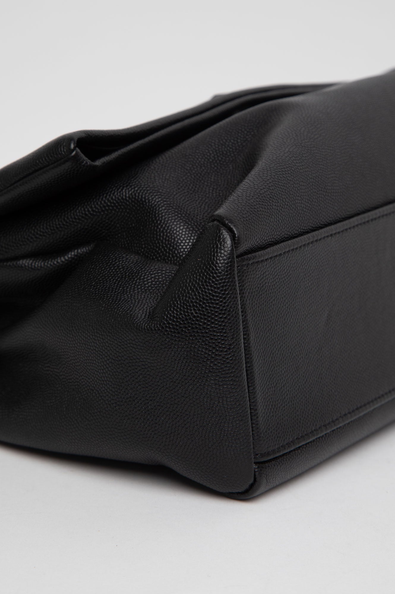 Saint Laurent All Black Medium Leather West Hollywood Bag