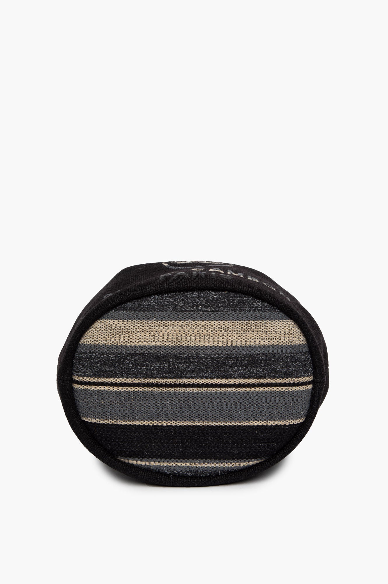 Chanel Black CC Deauville Drawstring Bucket Bag