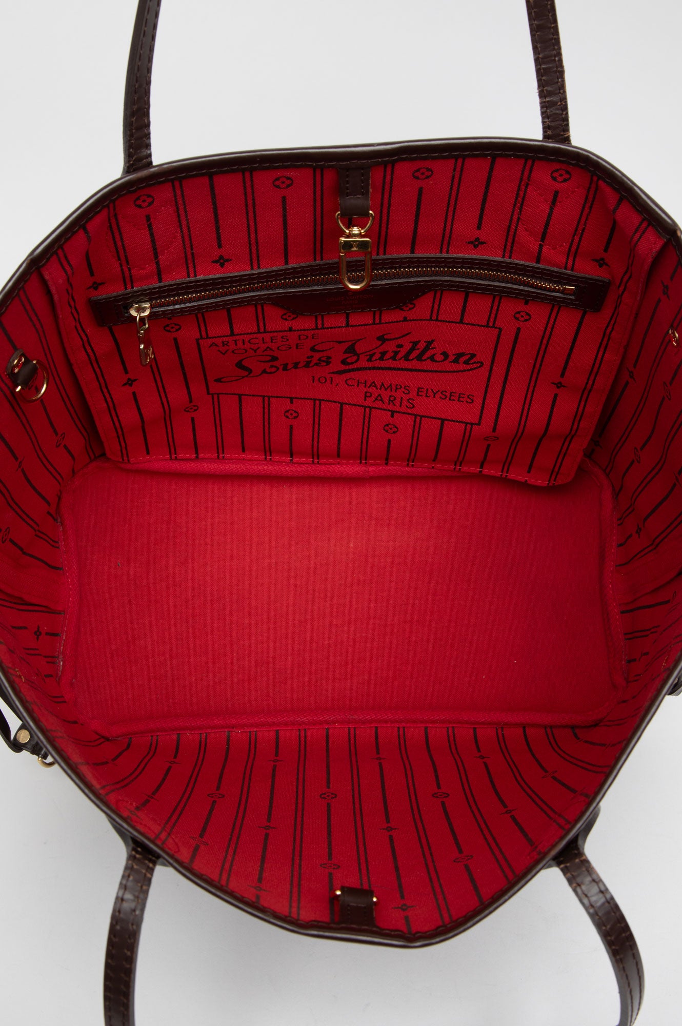 Louis Vuitton Damier Ebene Neverfull MM Tote Bag