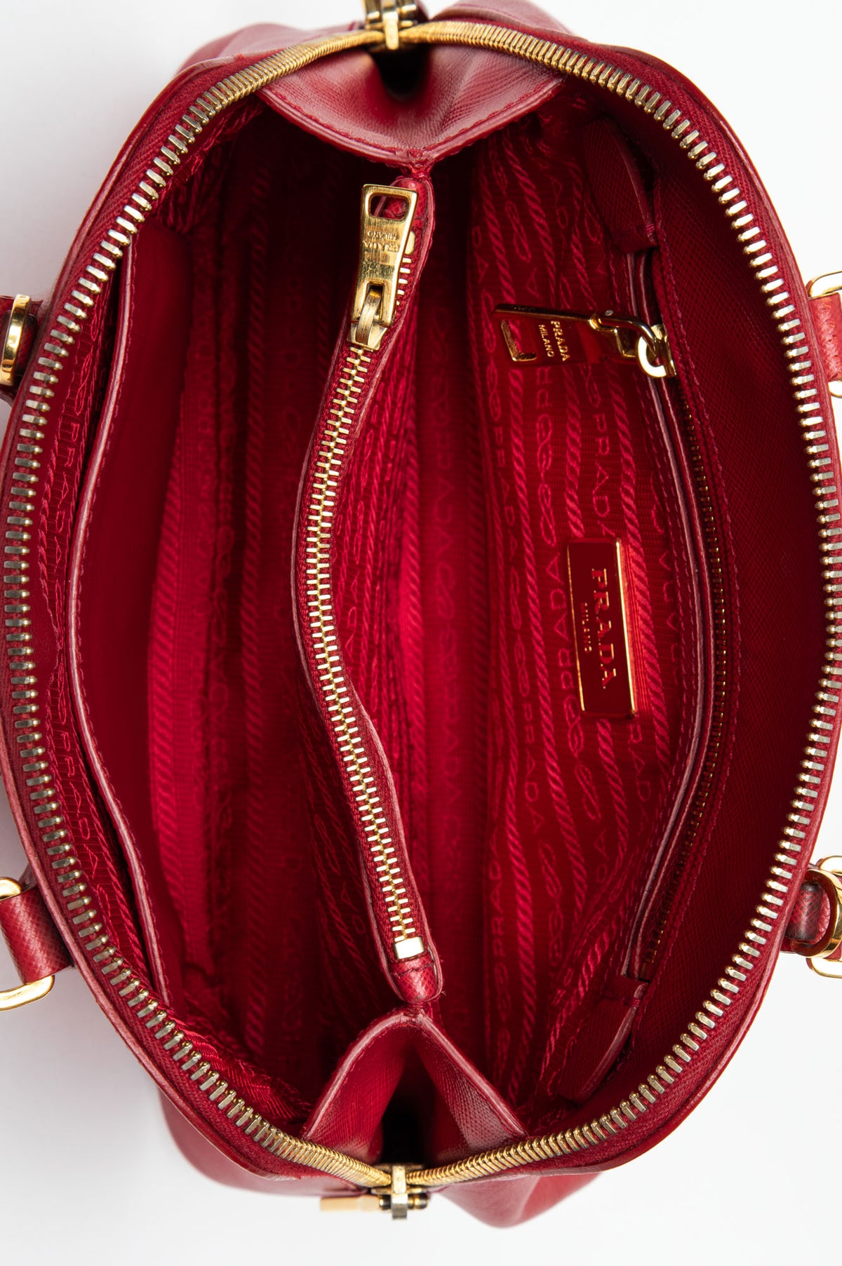Prada Pink Saffiano Lux Small Promenade Bag
