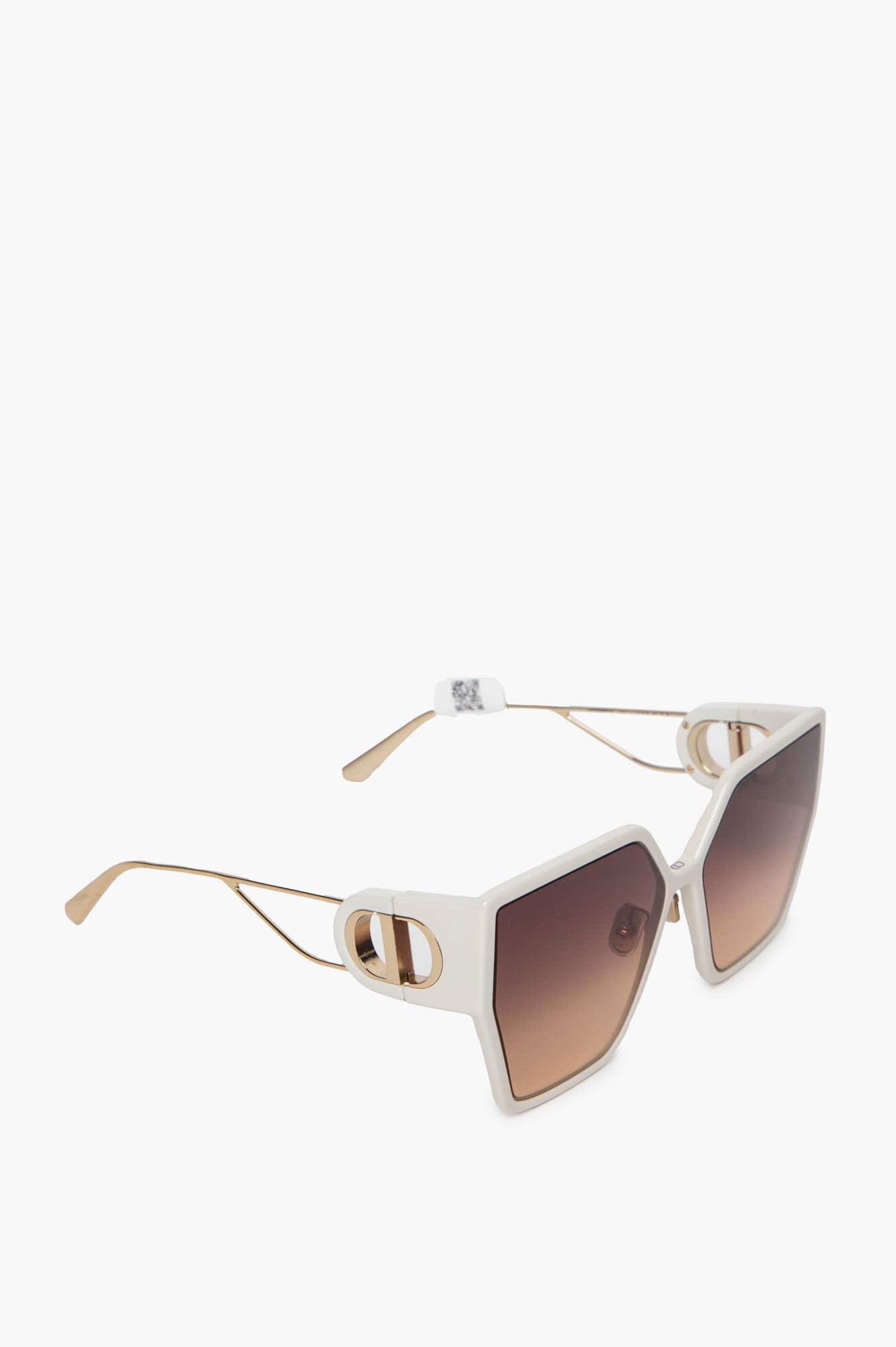 Christian Dior White Oversized 30Montaigne Sunglasses
