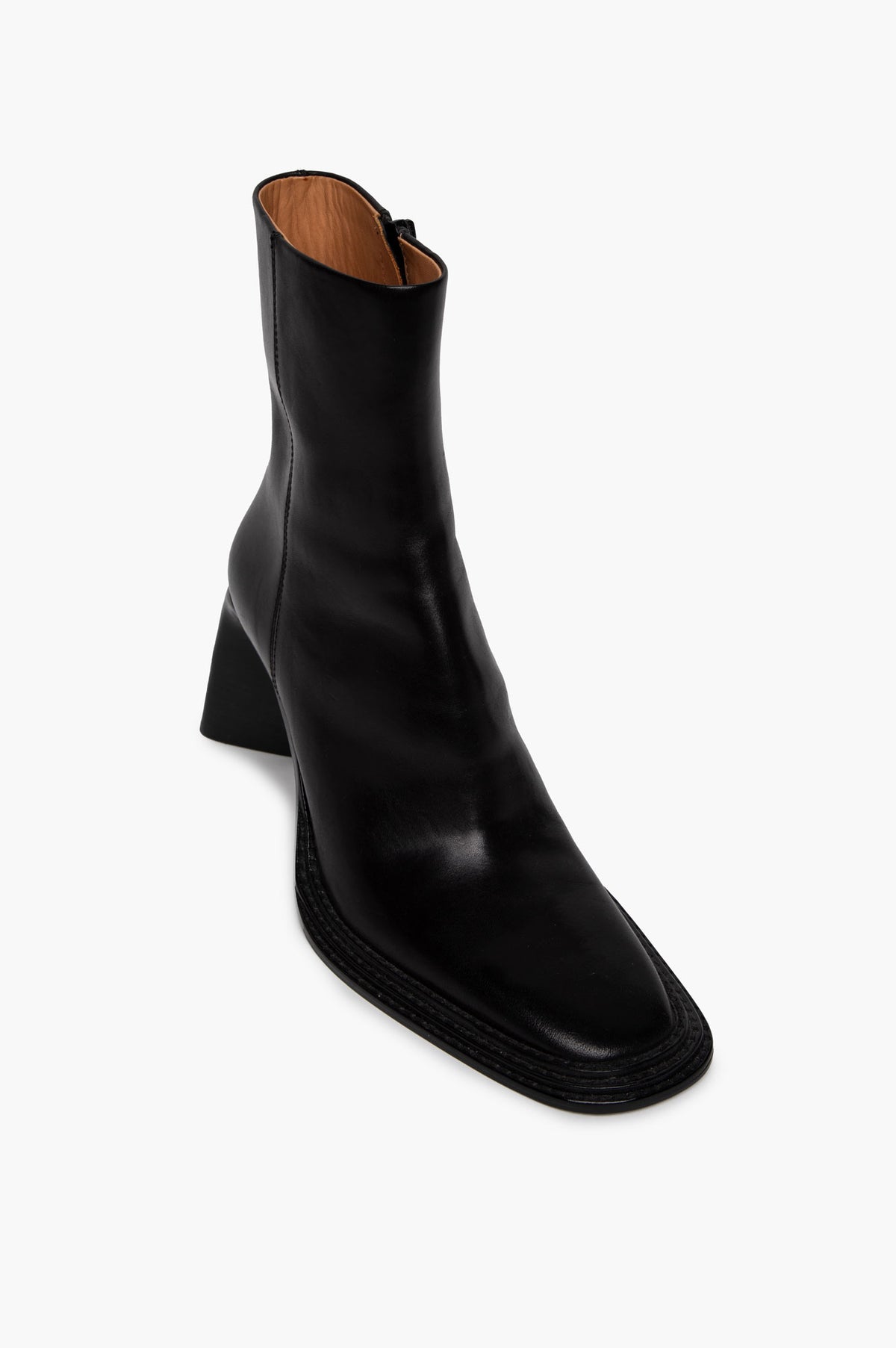 Alexander Wang Black Leather Booker Ankle Boots Size 36