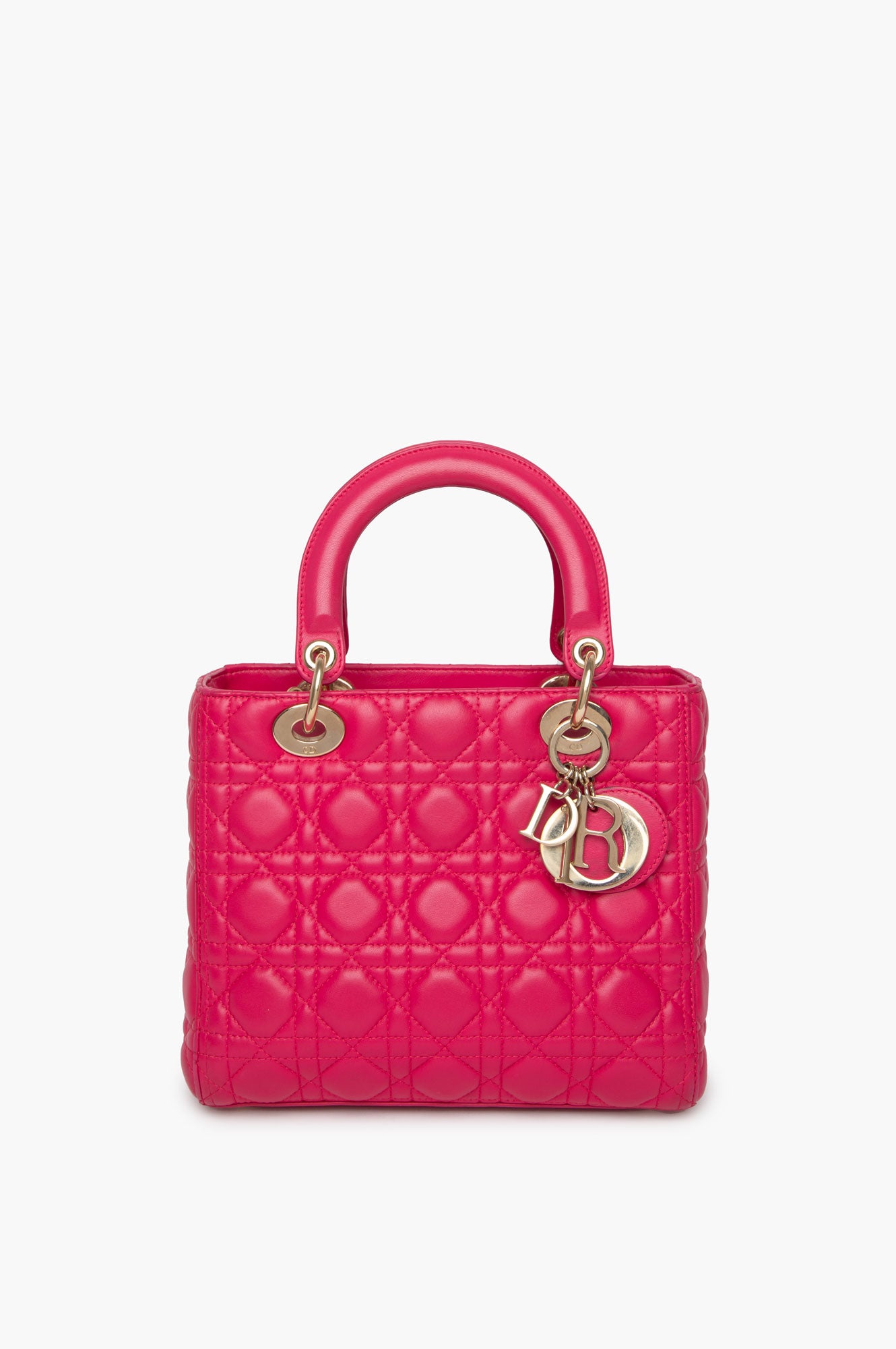 Christian Dior Pink Medium Lady Dior Bag