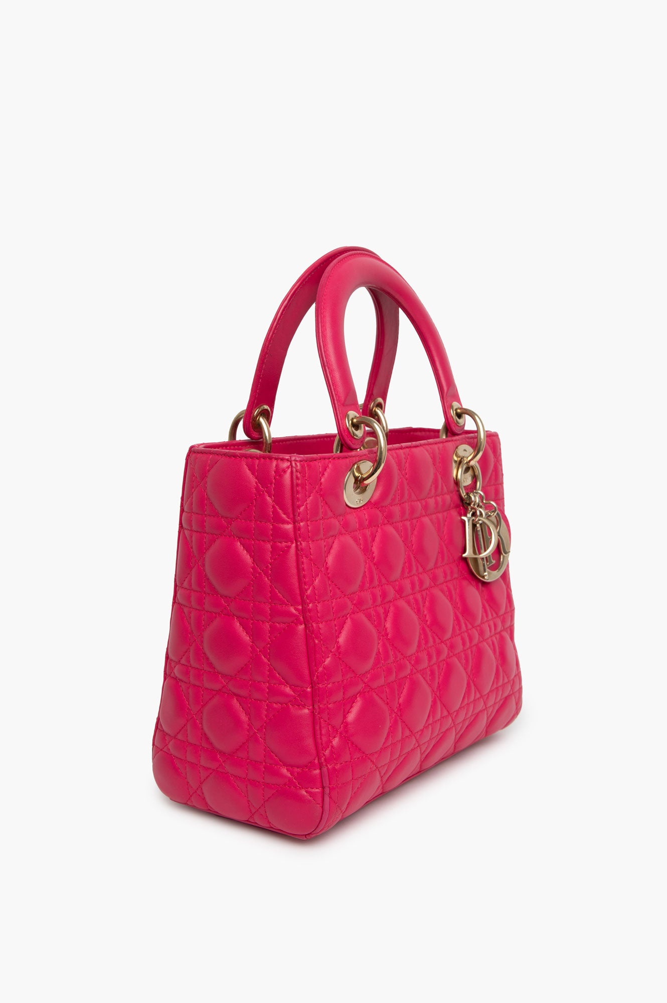Christian Dior Pink Medium Lady Dior Bag