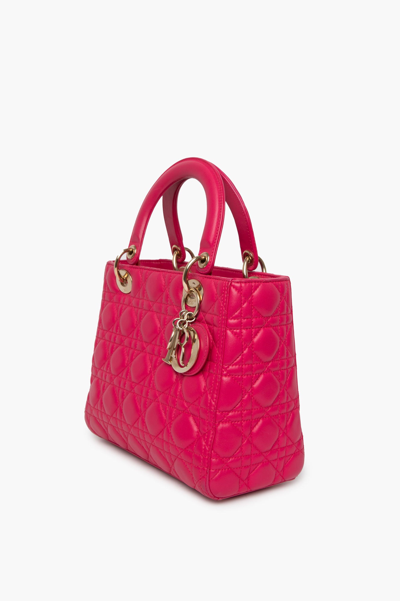 Christian Dior Pink Medium Lady Dior Bag