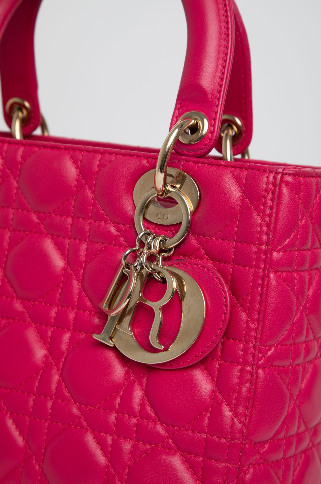 Christian Dior Pink Medium Lady Dior Bag