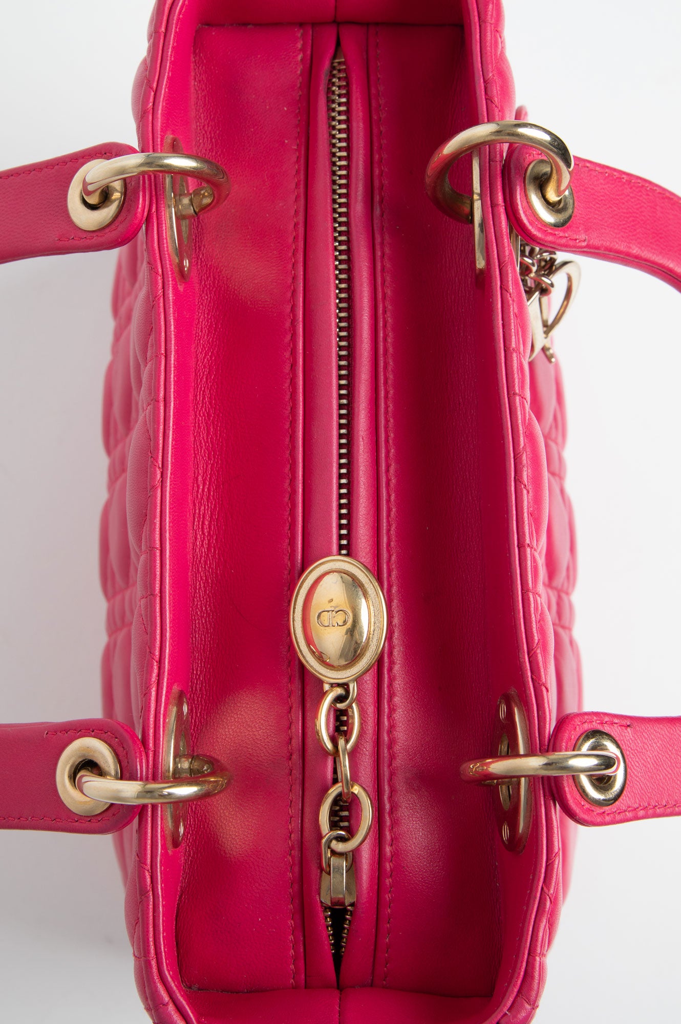 Christian Dior Pink Medium Lady Dior Bag