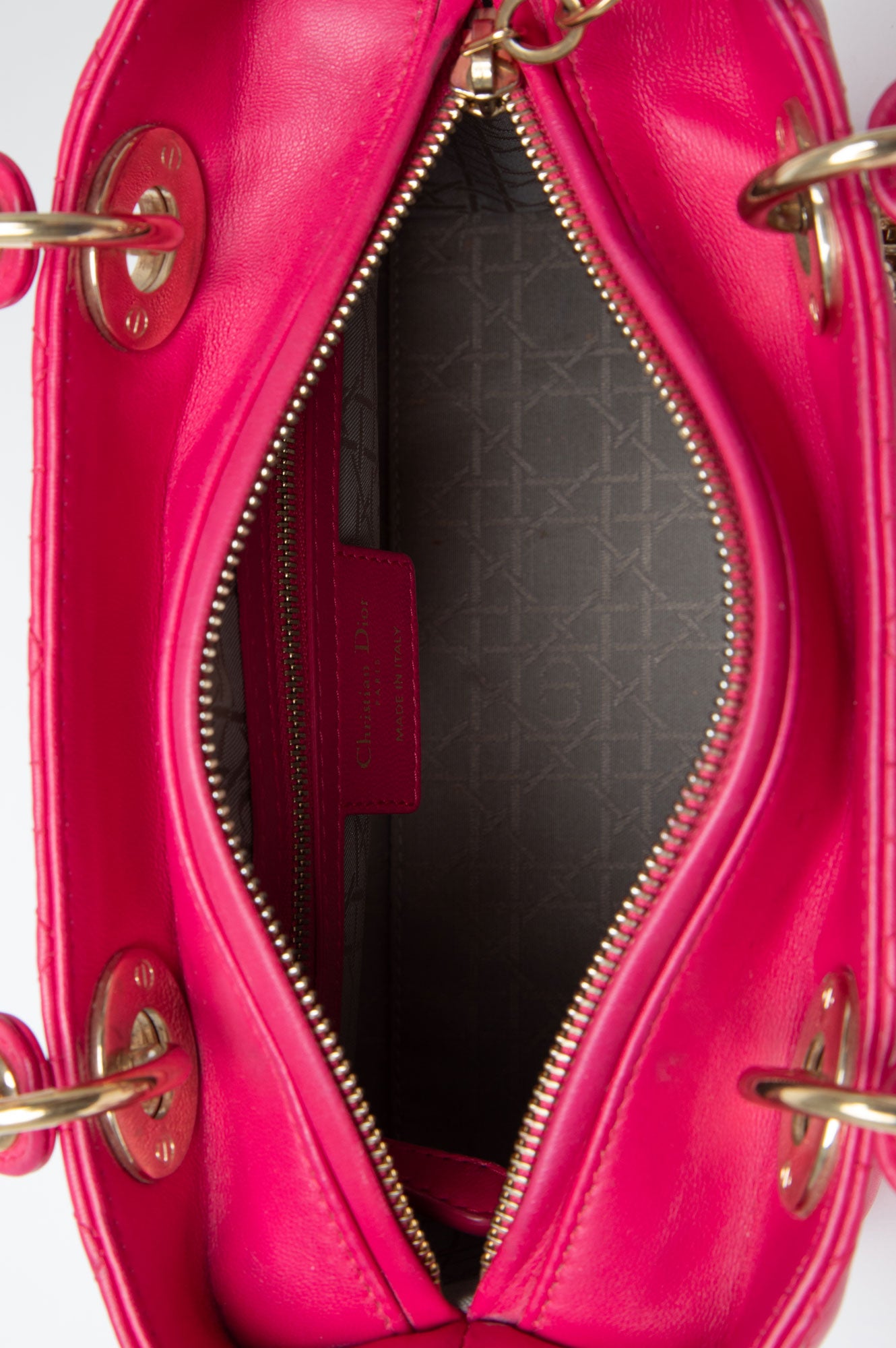 Christian Dior Pink Medium Lady Dior Bag