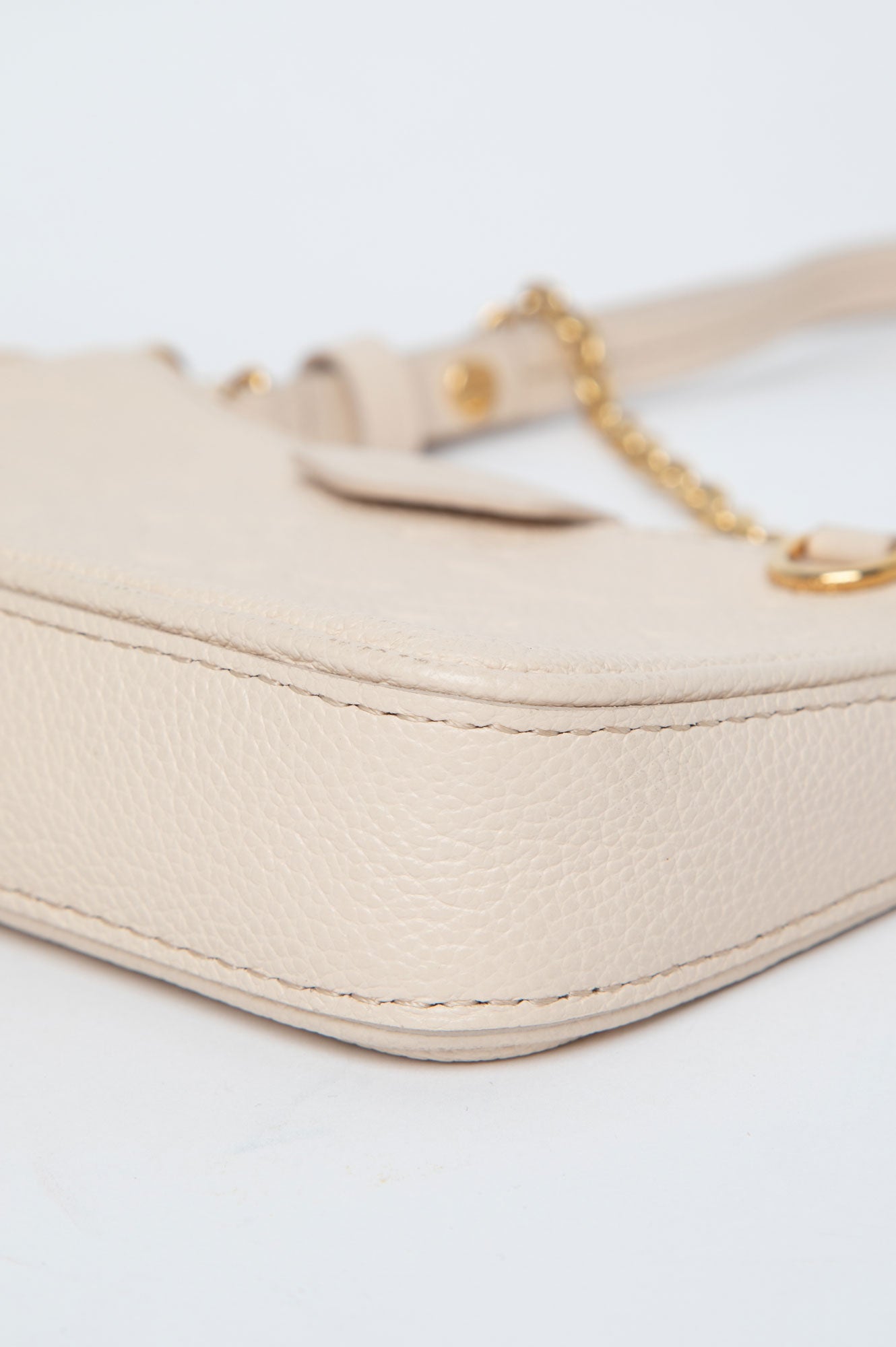 Louis Vuitton Cream Easy Pouch On Strap Bag