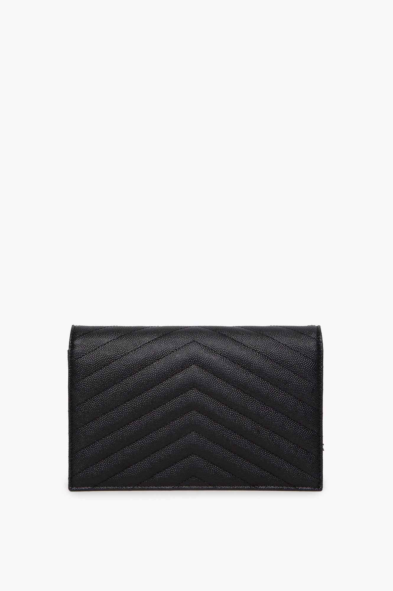 Saint Laurent Black Cassandre Wallet on Chain Bag