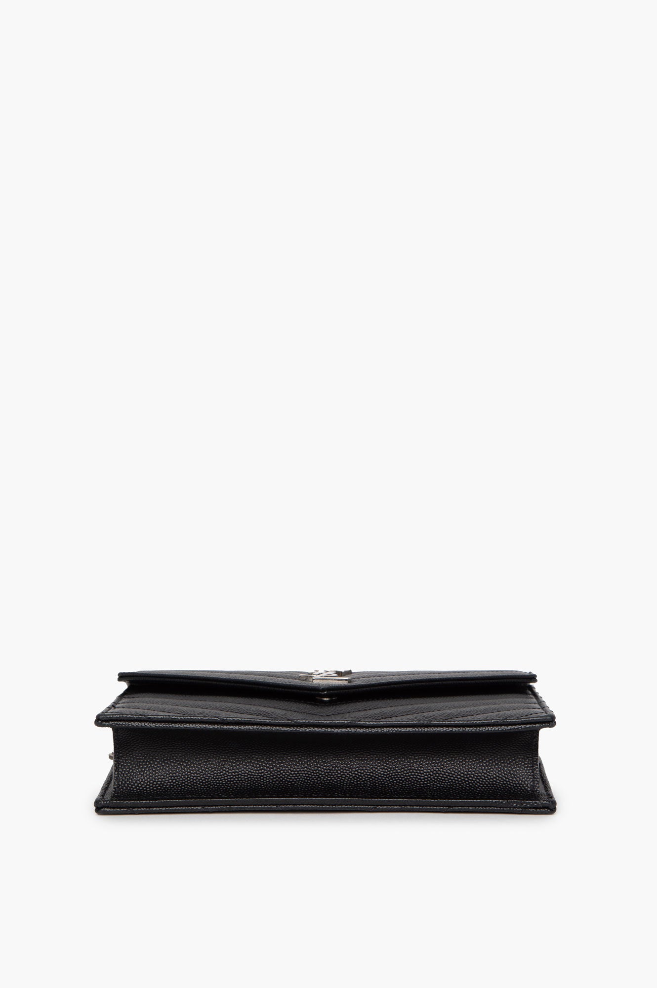 Saint Laurent Black Cassandre Wallet on Chain Bag