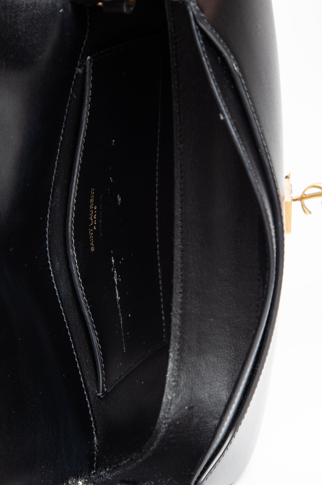 Saint Laurent Black Calfskin Voltaire Mini Shoulder Bag