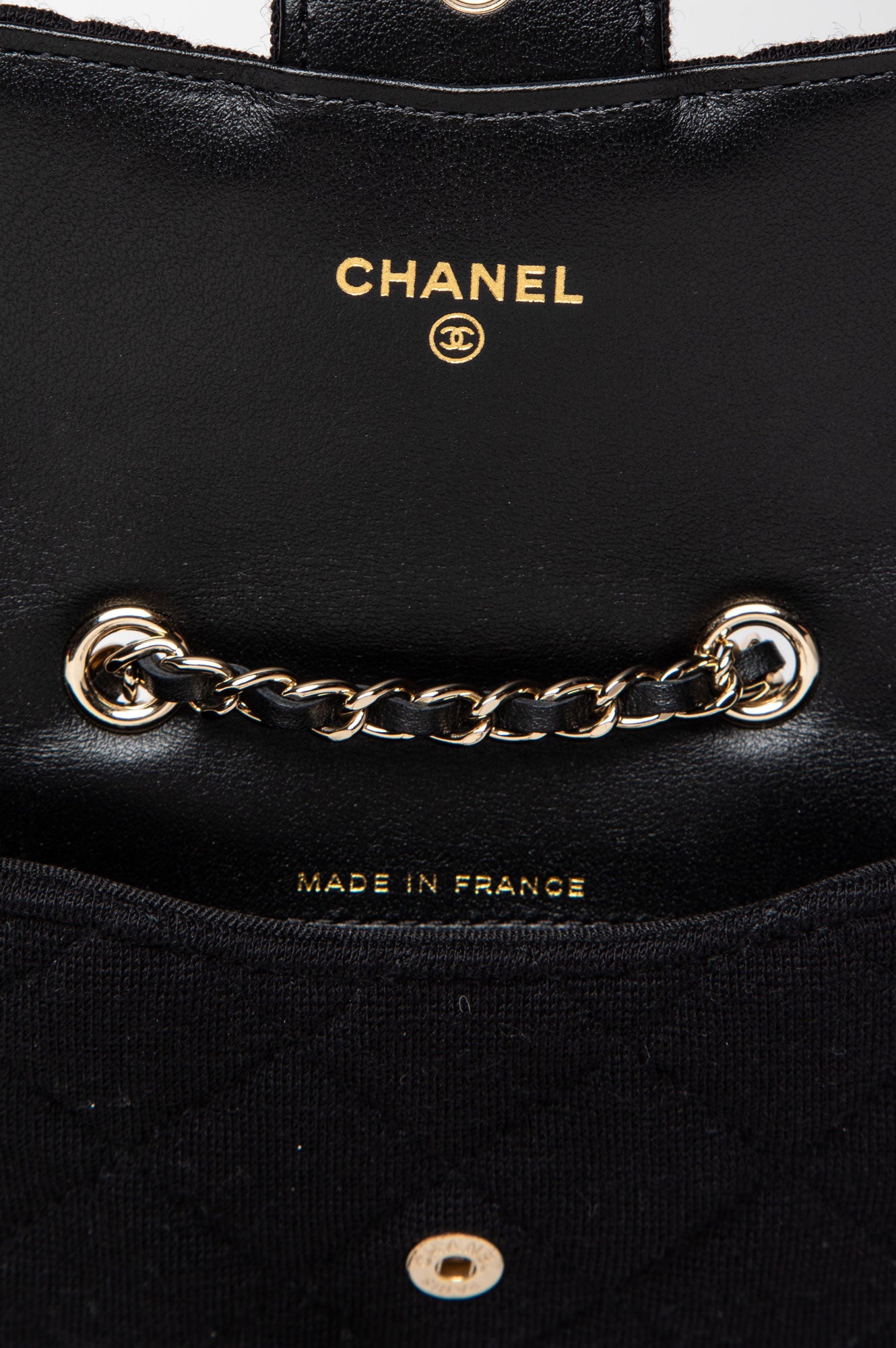 Chanel Black Quilted Jersey GHW Belt Bag
