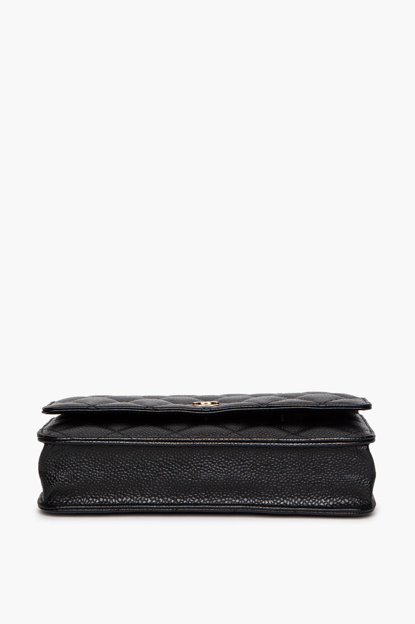 Chanel Black Caviar GHW Wallet on Chain