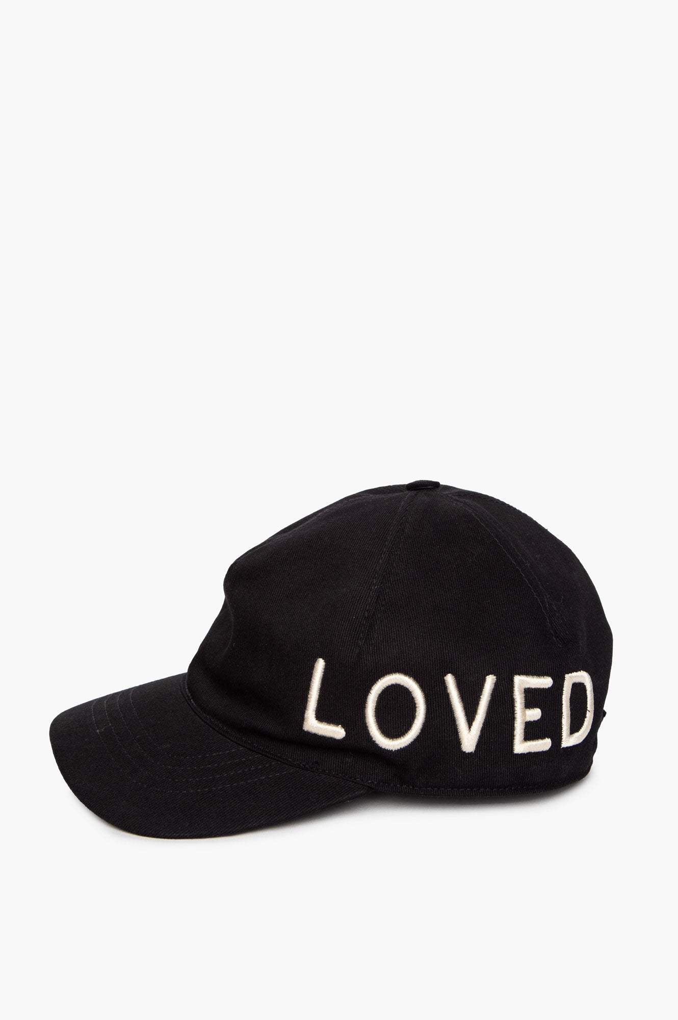 Gucci Black Cotton Loved Baseball Cap