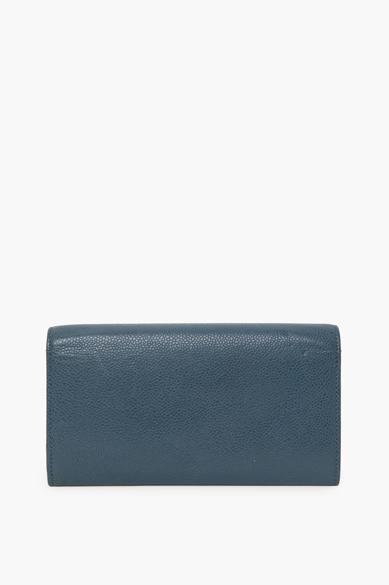 Chanel Blue Bifold Long Wallet