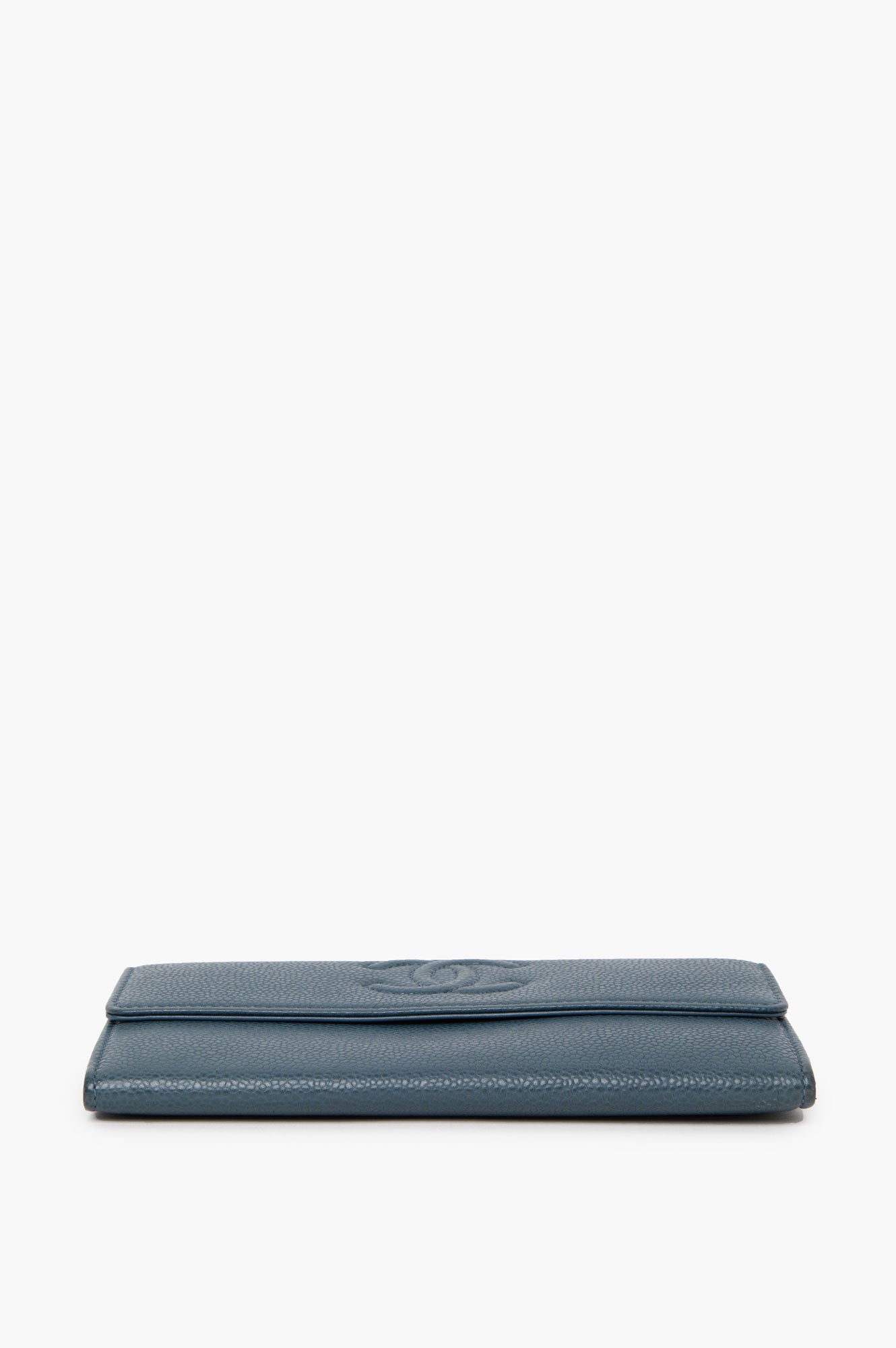 Chanel Blue Bifold Long Wallet