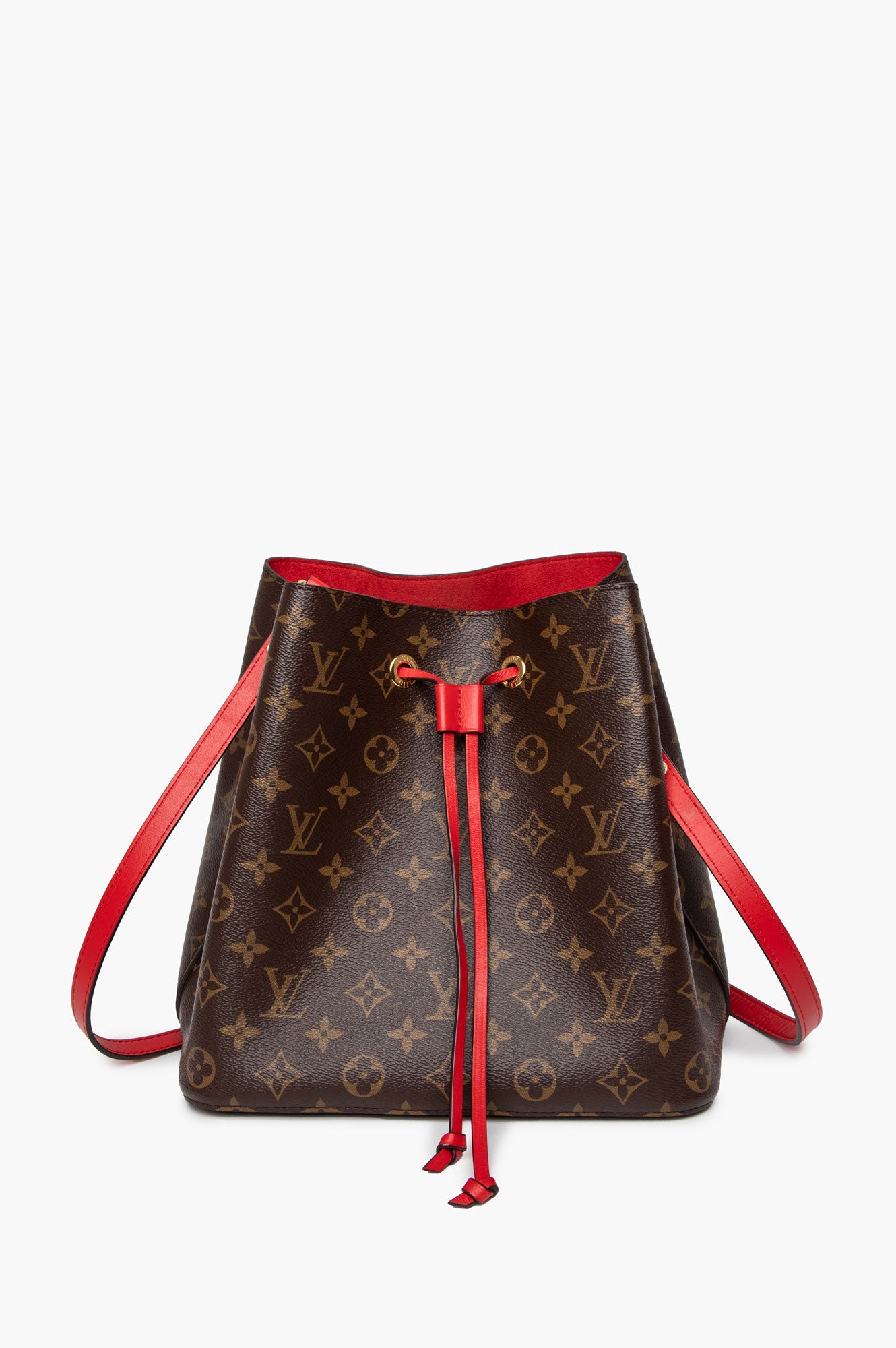Louis Vuitton Neo Noe Brown Monogram/Red