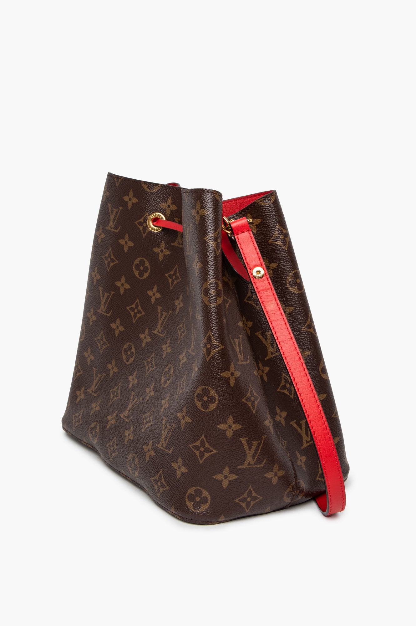 Louis Vuitton Neo Noe Brown Monogram/Red