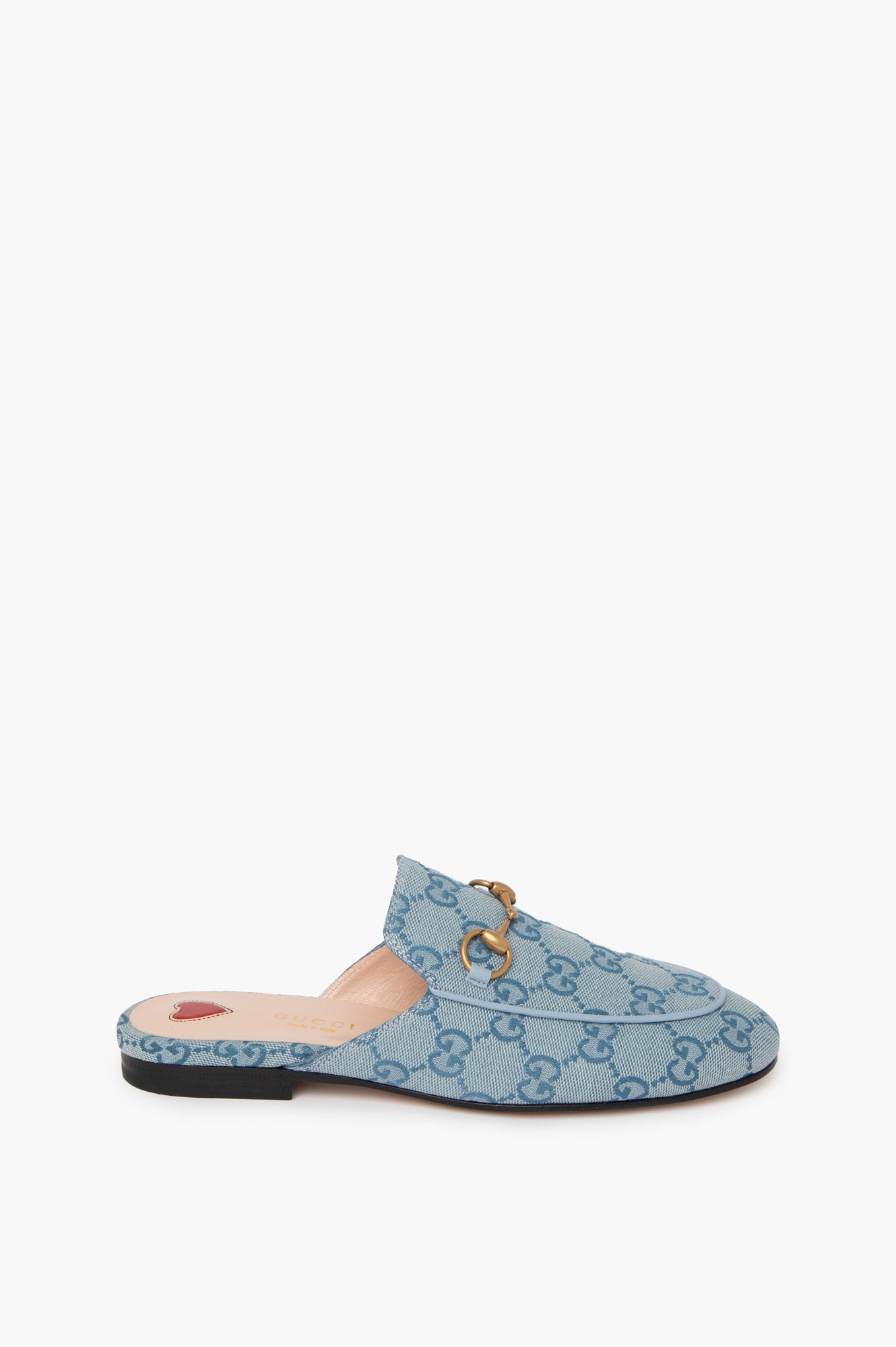 Gucci Blue Monogram Loafer Size 36