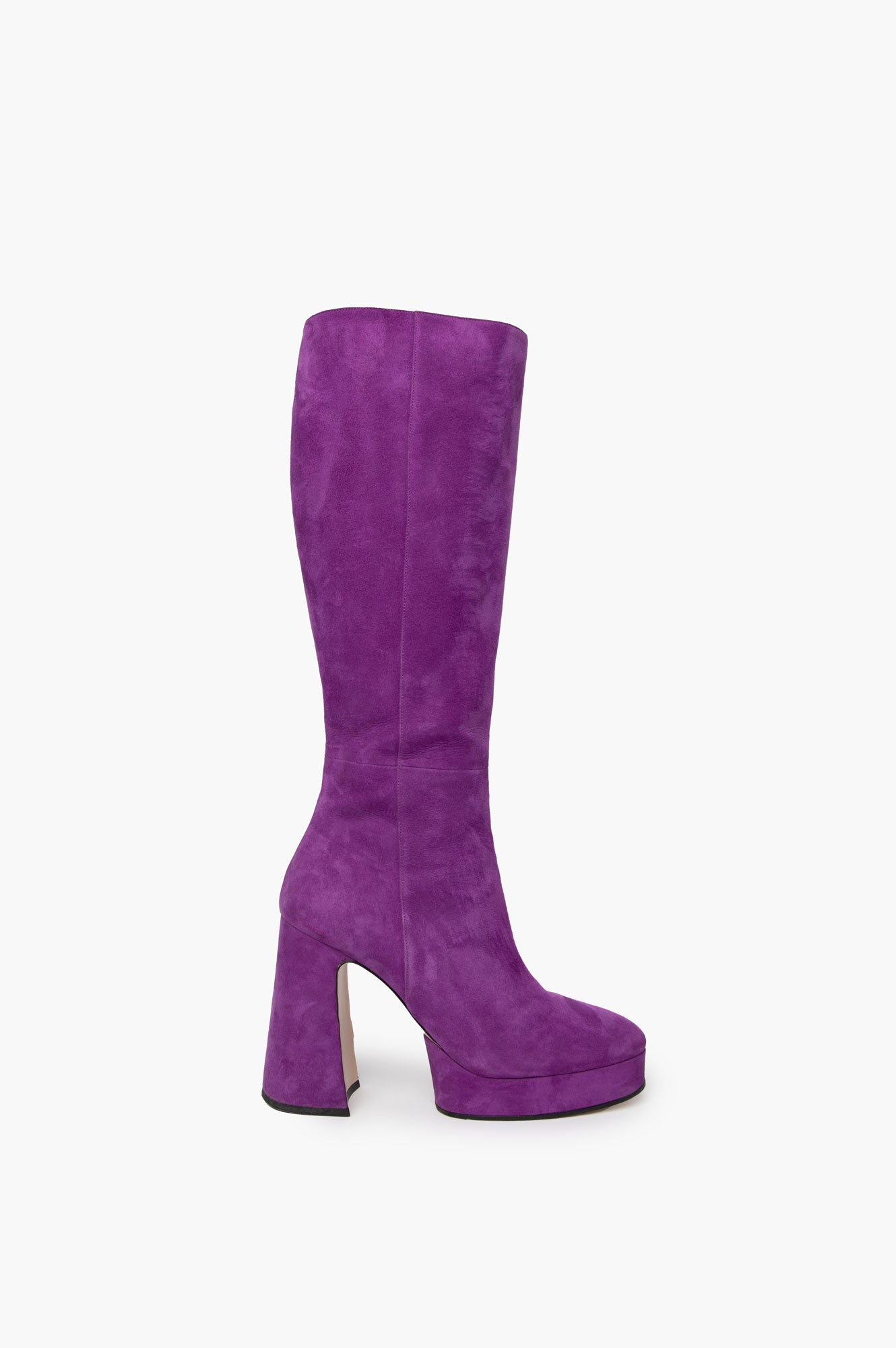 Gucci Purple Suede Knee High Boots Size 41