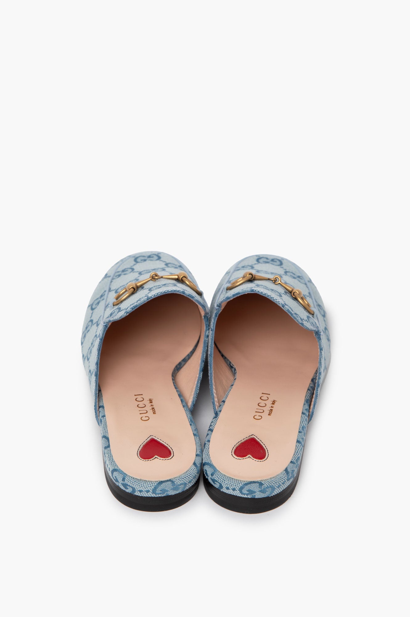 Gucci Blue Monogram Loafer Size 36