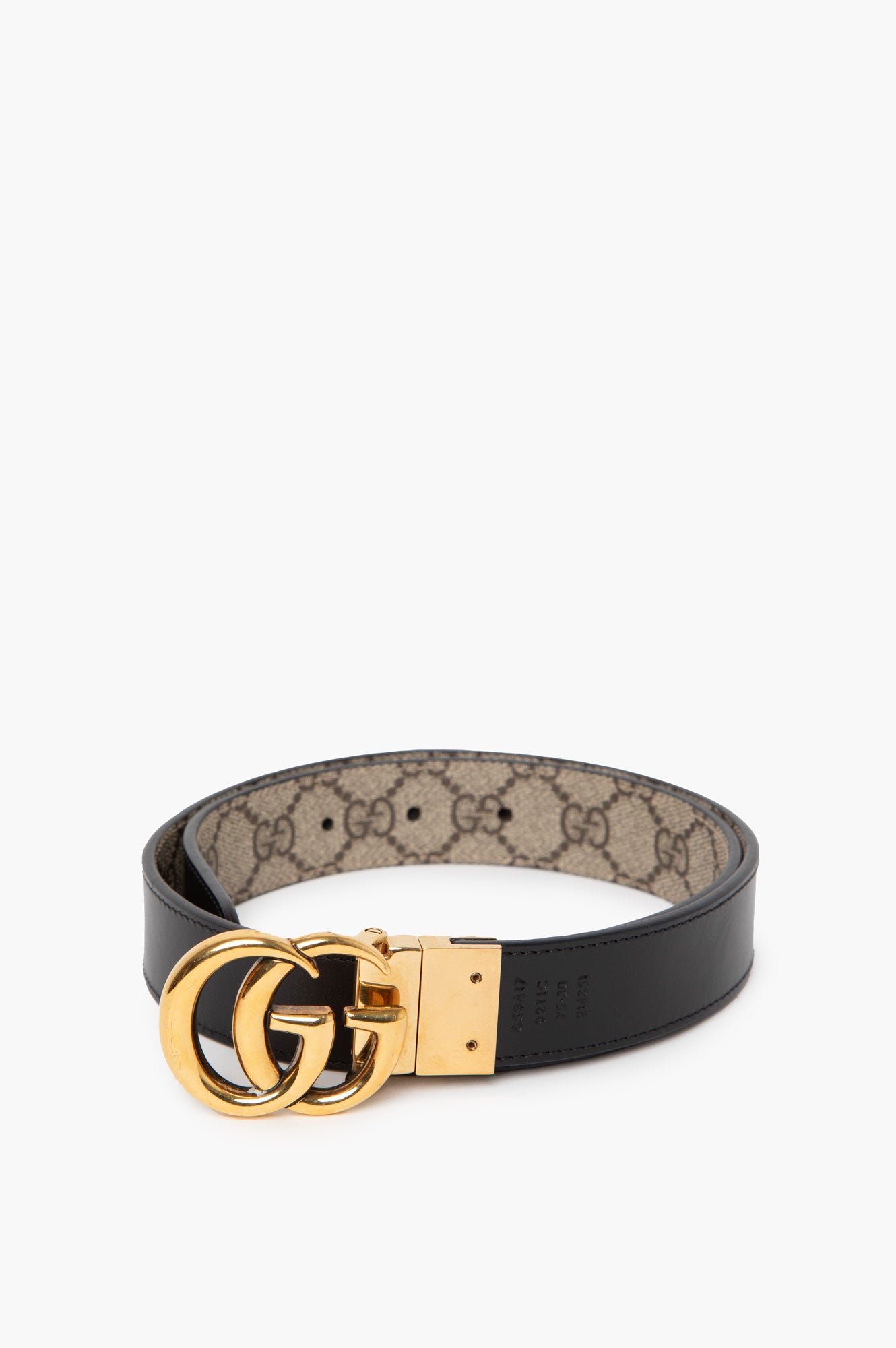 Gucci GG Monogram Reversible Belt Size 75