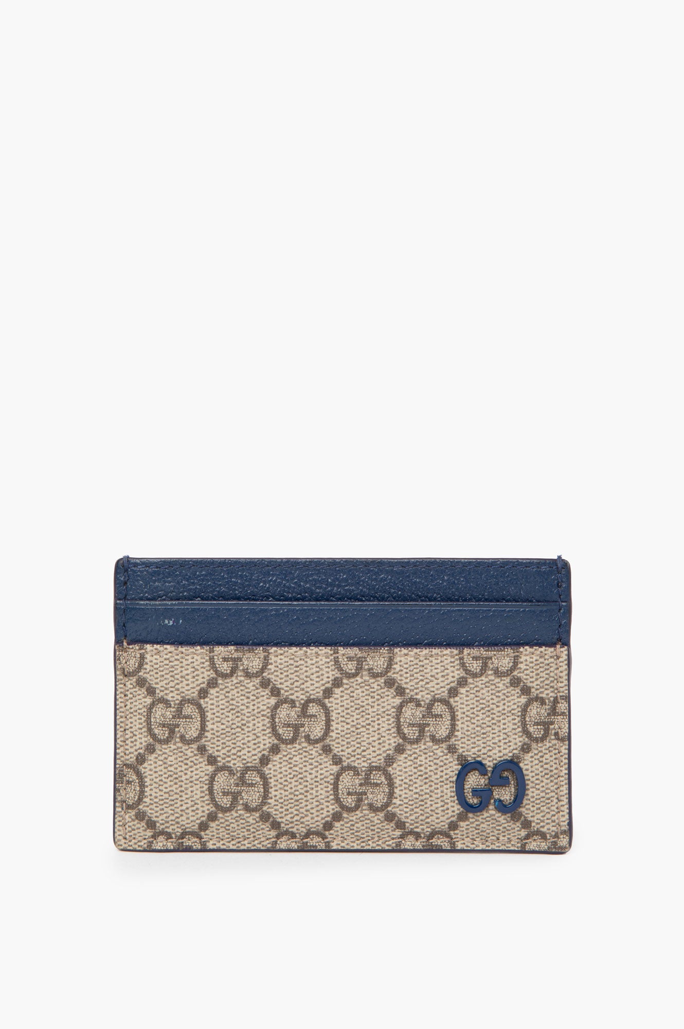 Gucci Monogram Blue Card Holder